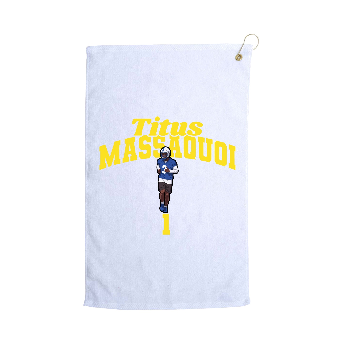 Golf Towel — Signature Arch in White