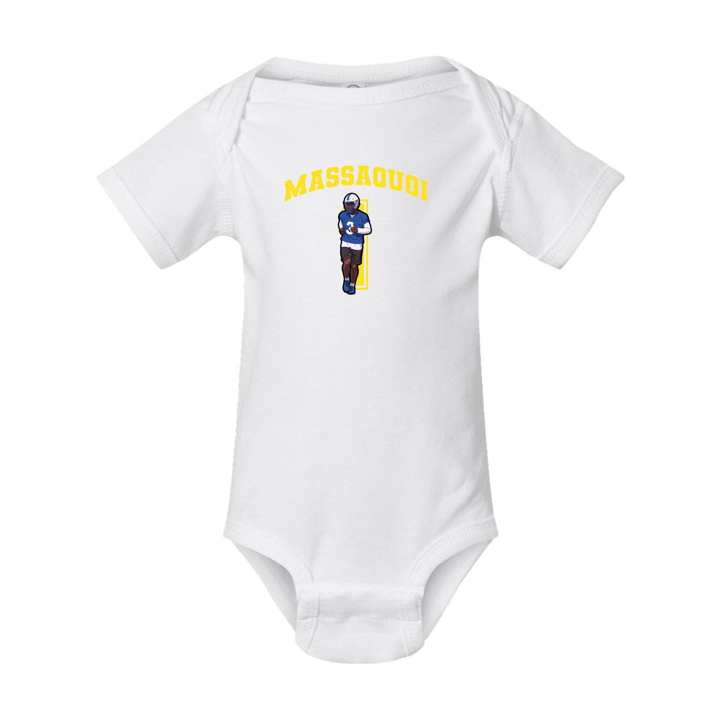 Baby Onesie — Number in White