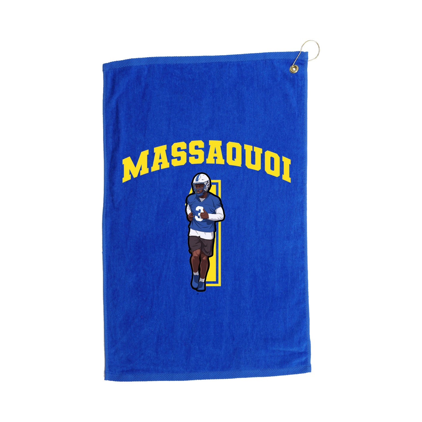 Golf Towel — Number in Royal