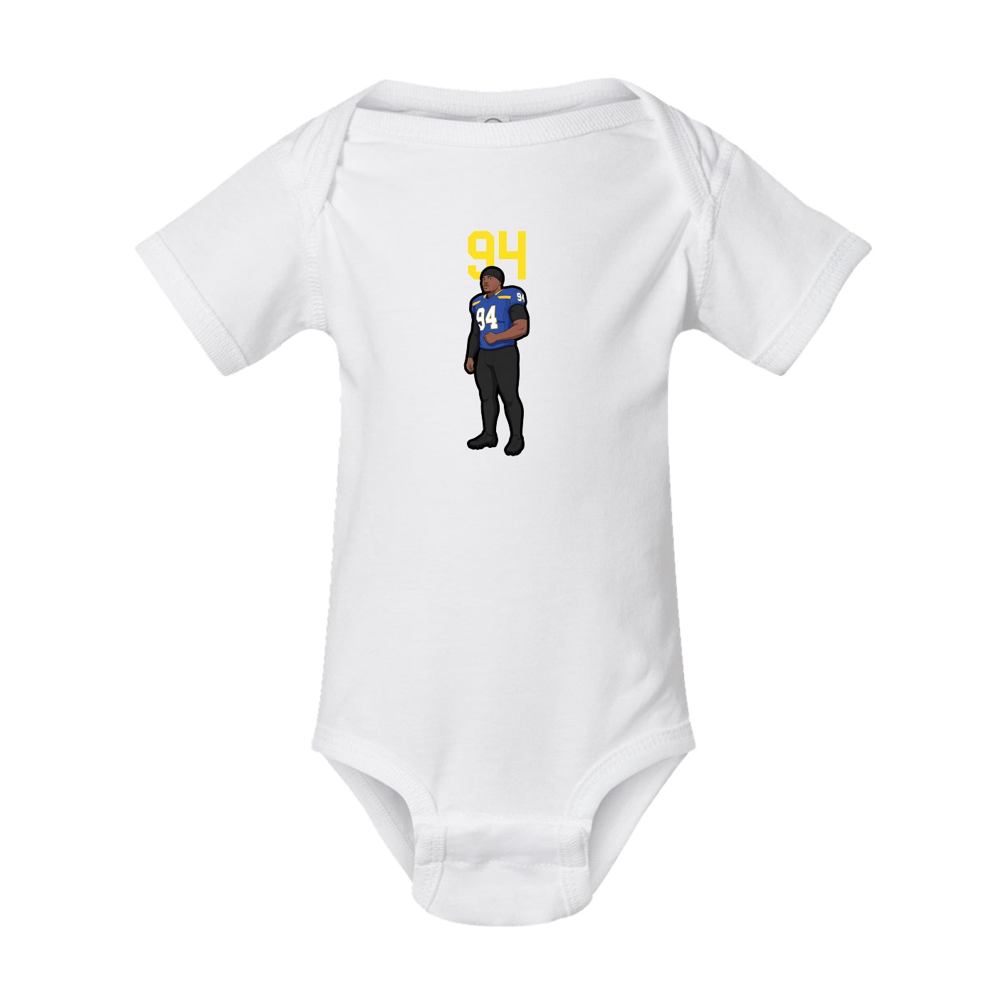 Baby Onesie — Number Top in White