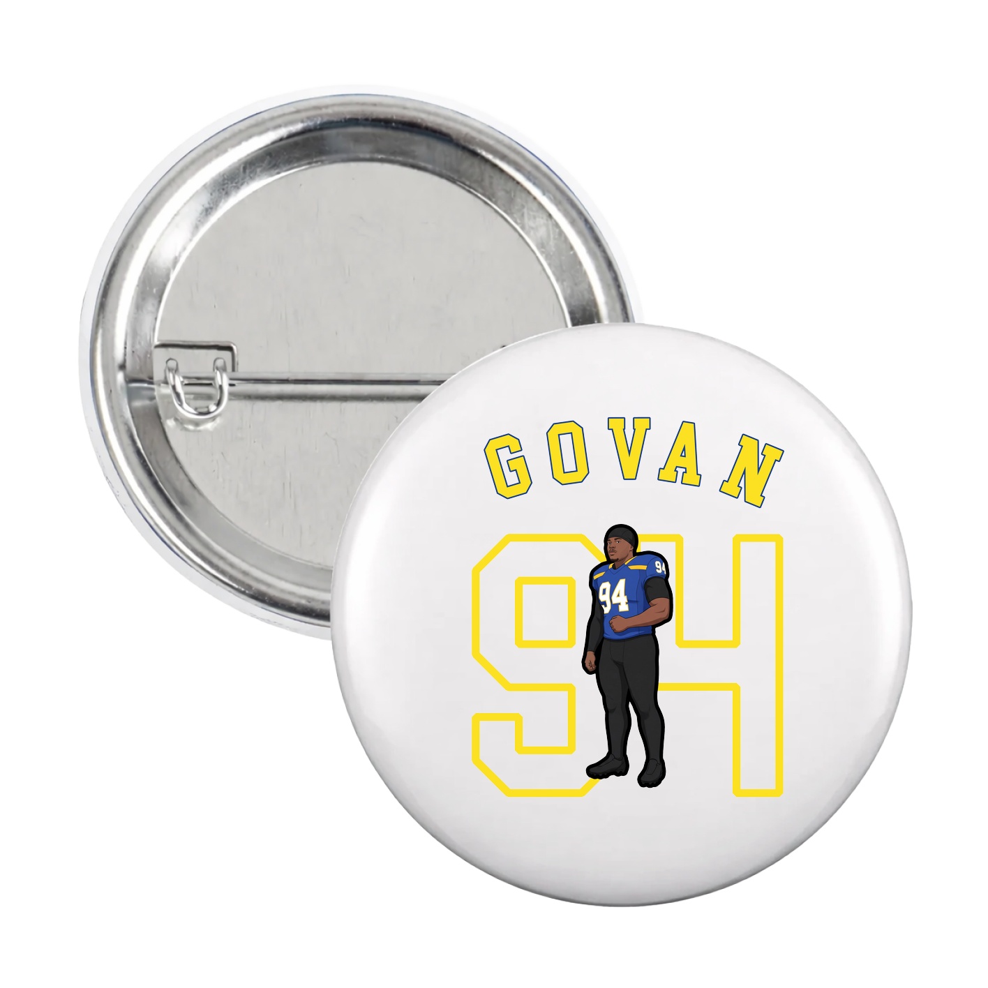 Game Day Button — Shirsey Arch in White