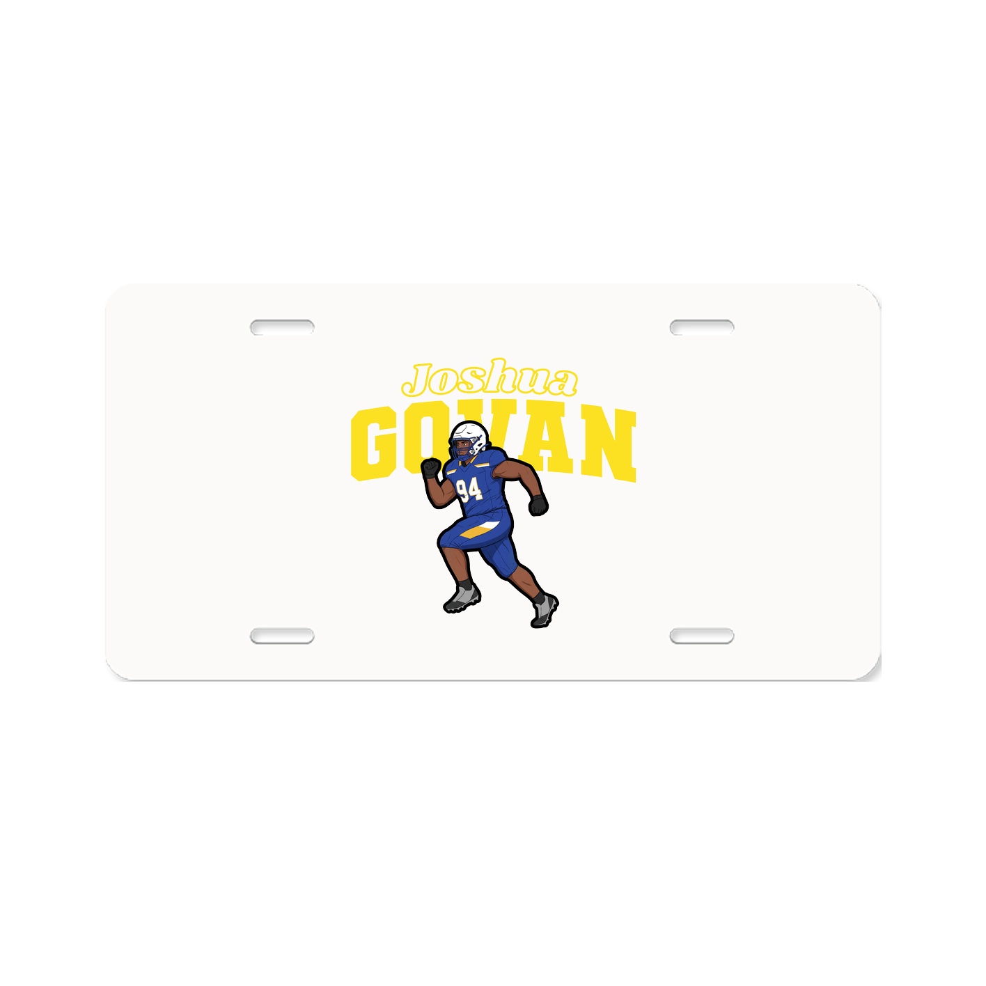 License Plate — Name Arch in Classic
