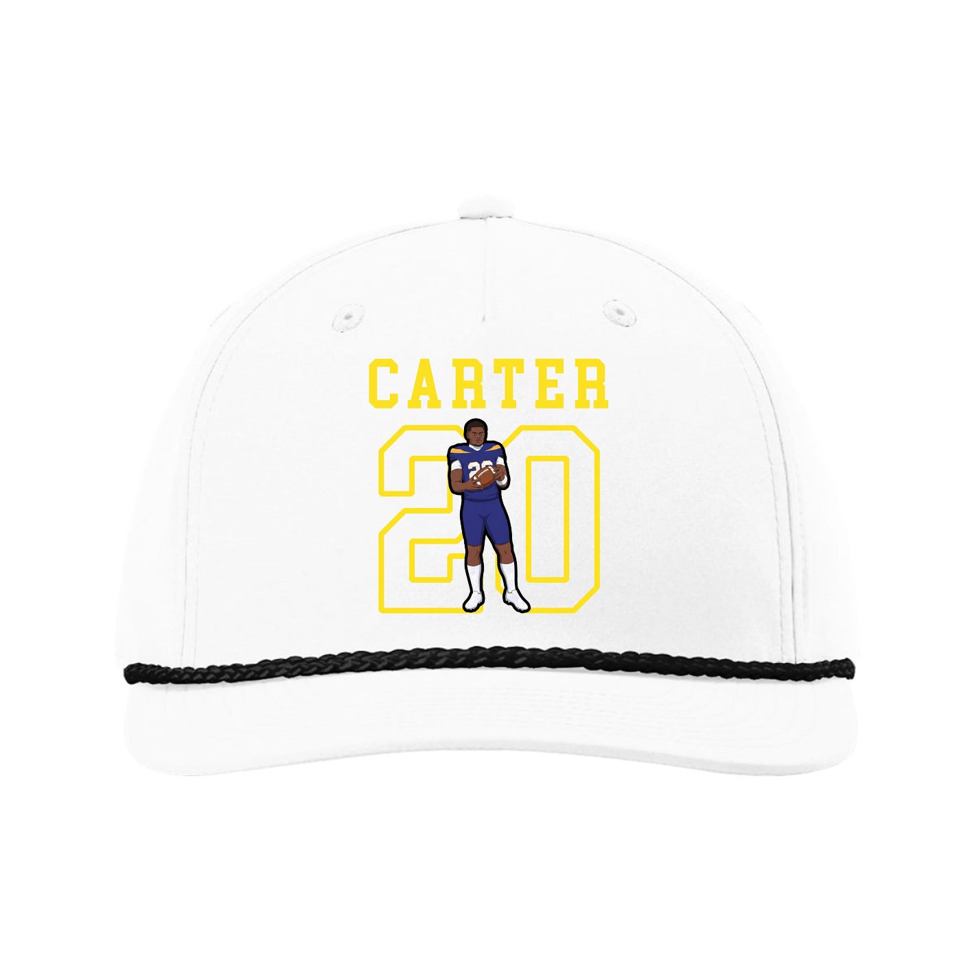 Five-Panel Classic Rope Cap — Shirsey in White