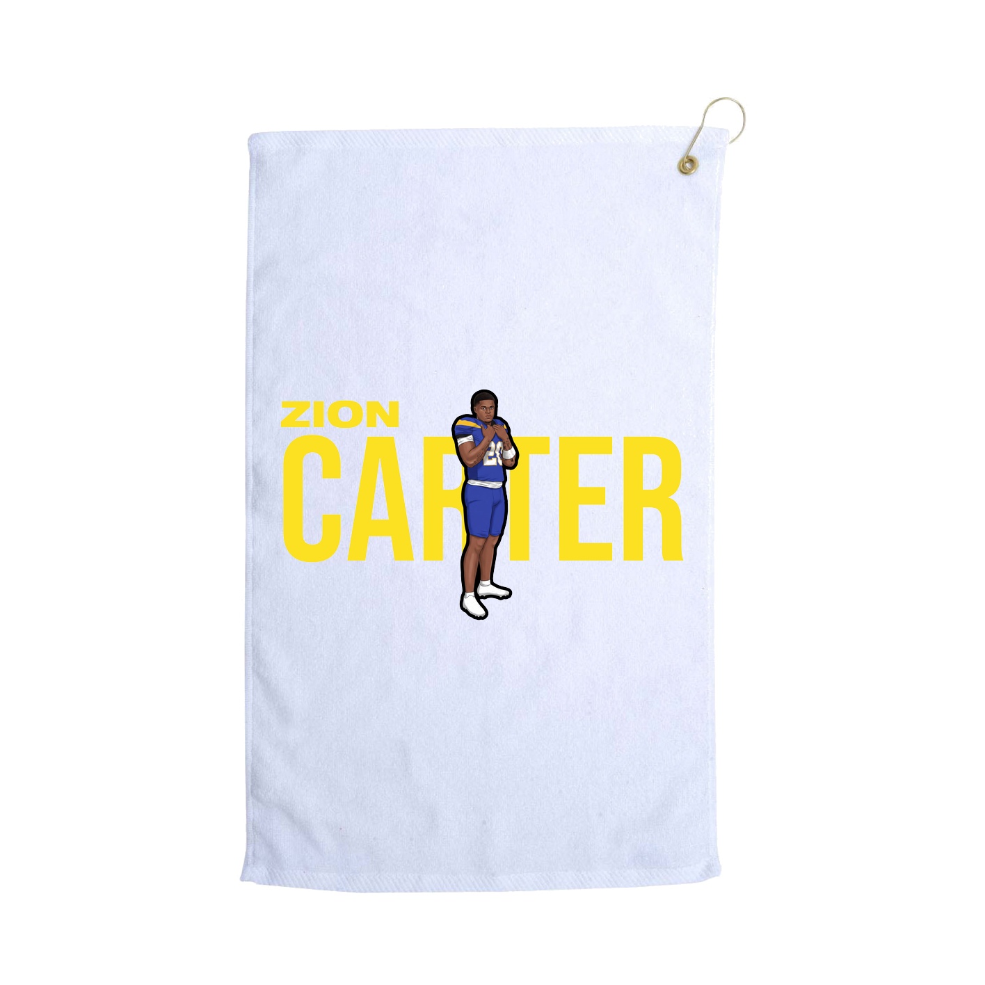 Golf Towel — Player Name in White