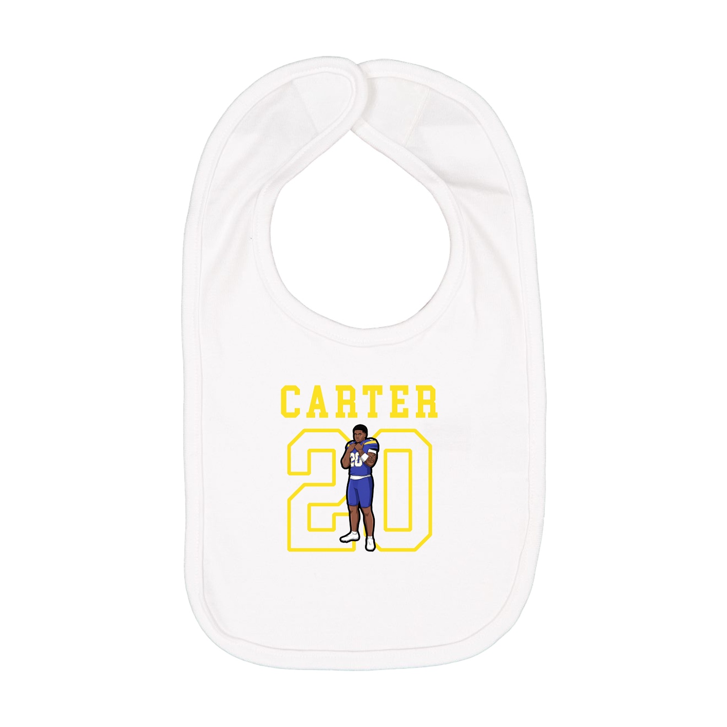 Infant Bib — Shirsey in White
