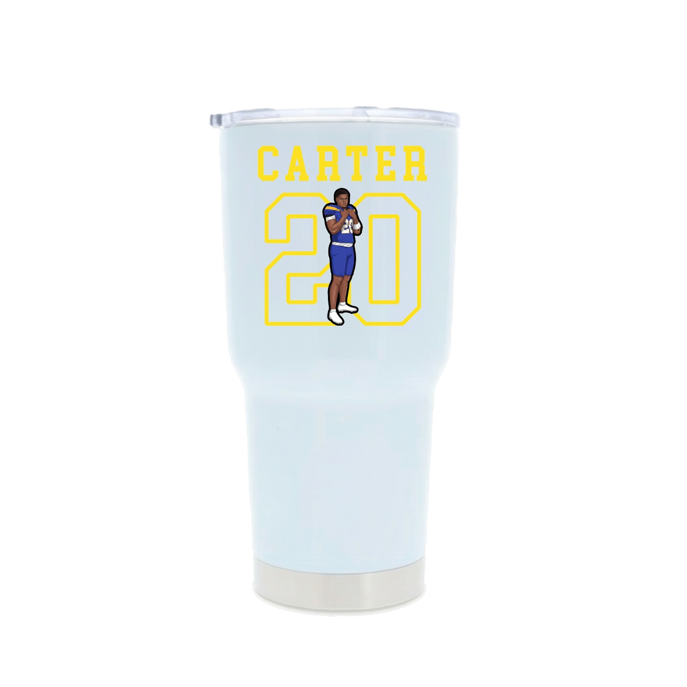 30oz Stainless Steel Tumbler — Shirsey in White