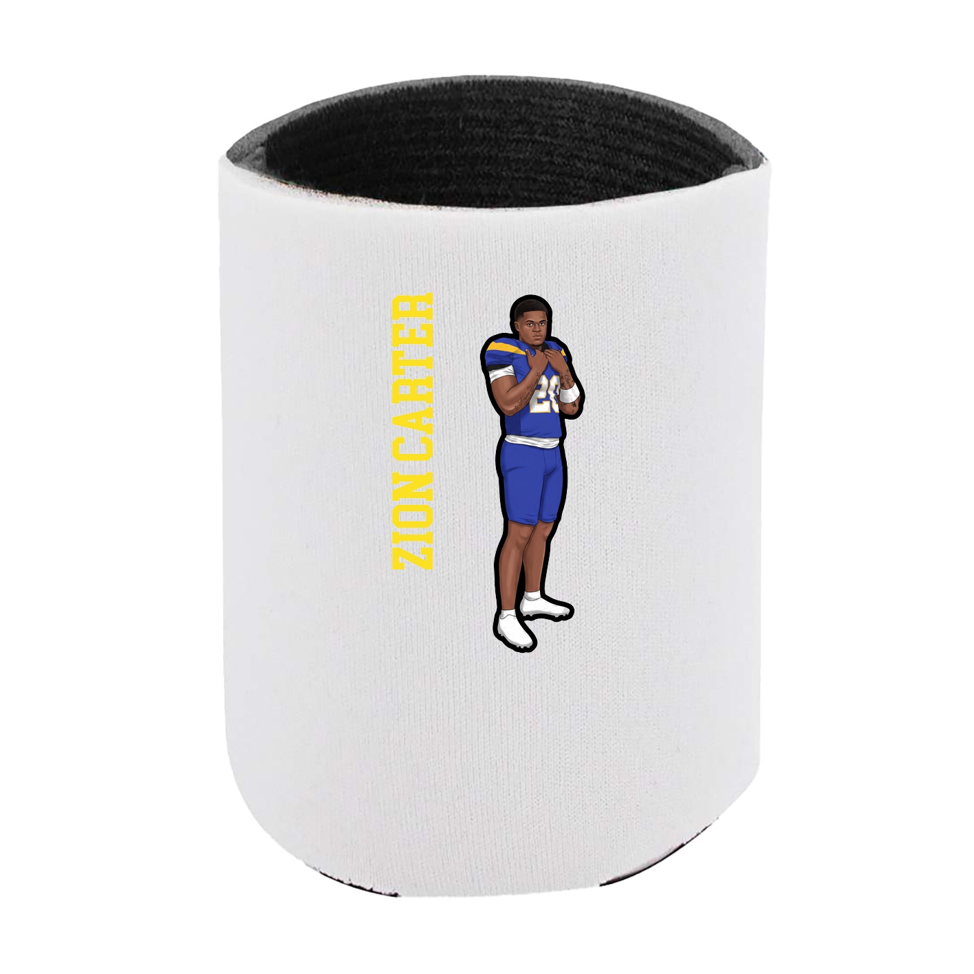 Can Holder — Name Vertical in White