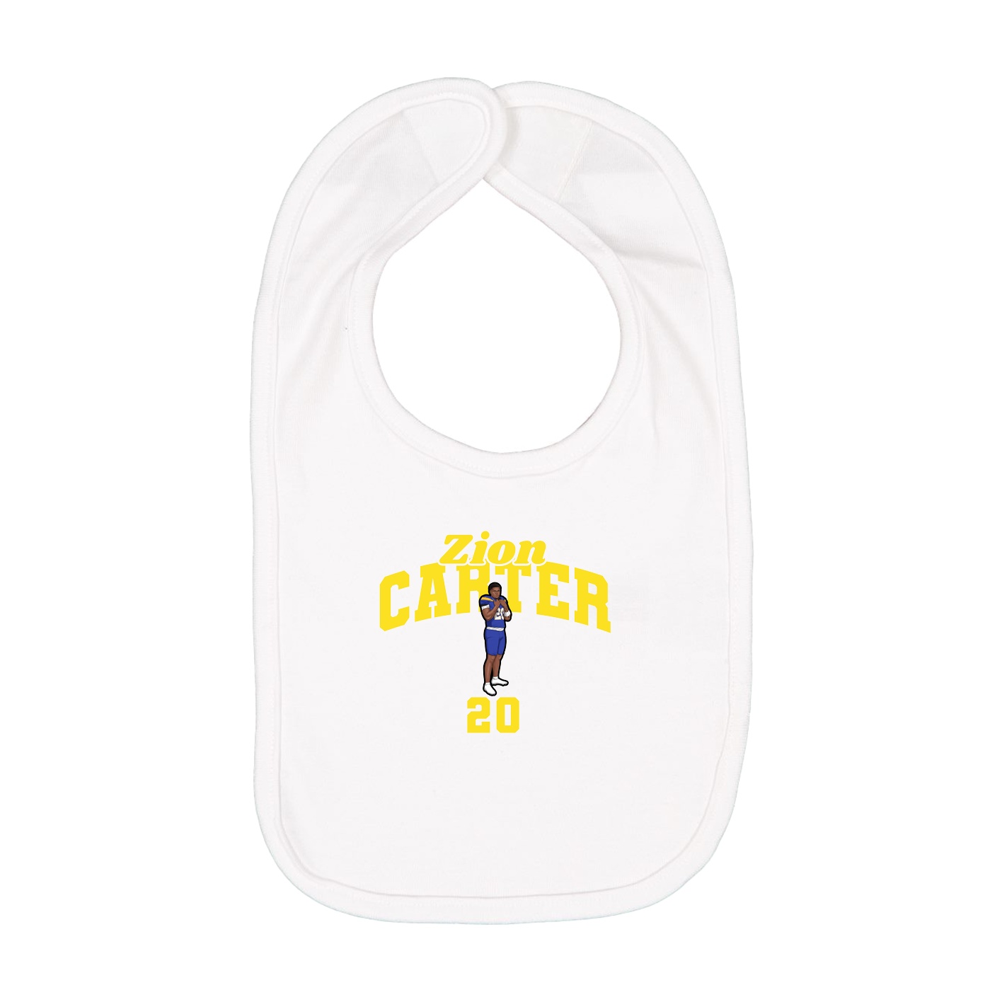 Infant Bib — Signature Arch in White