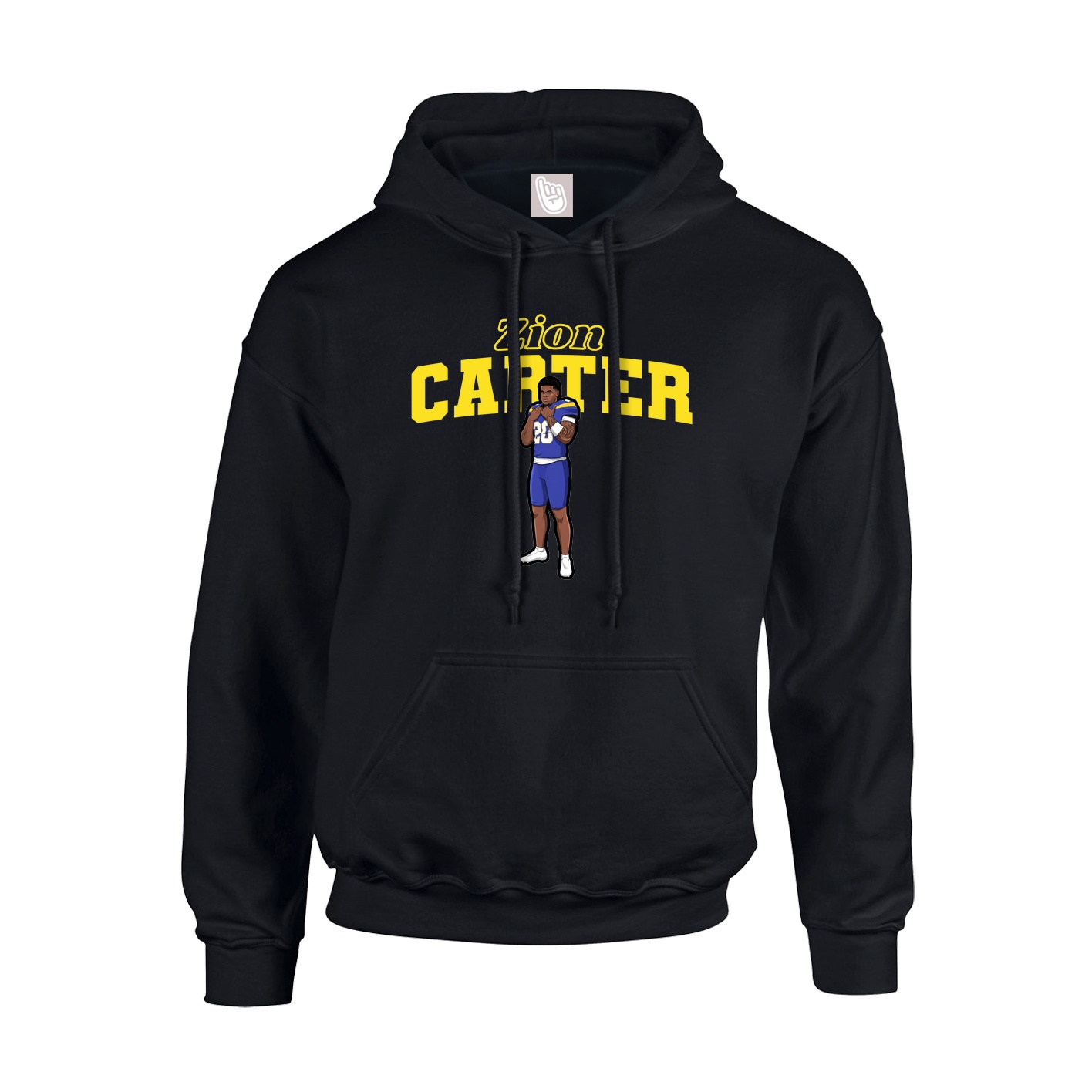 Hoodie — Name Arch in Black