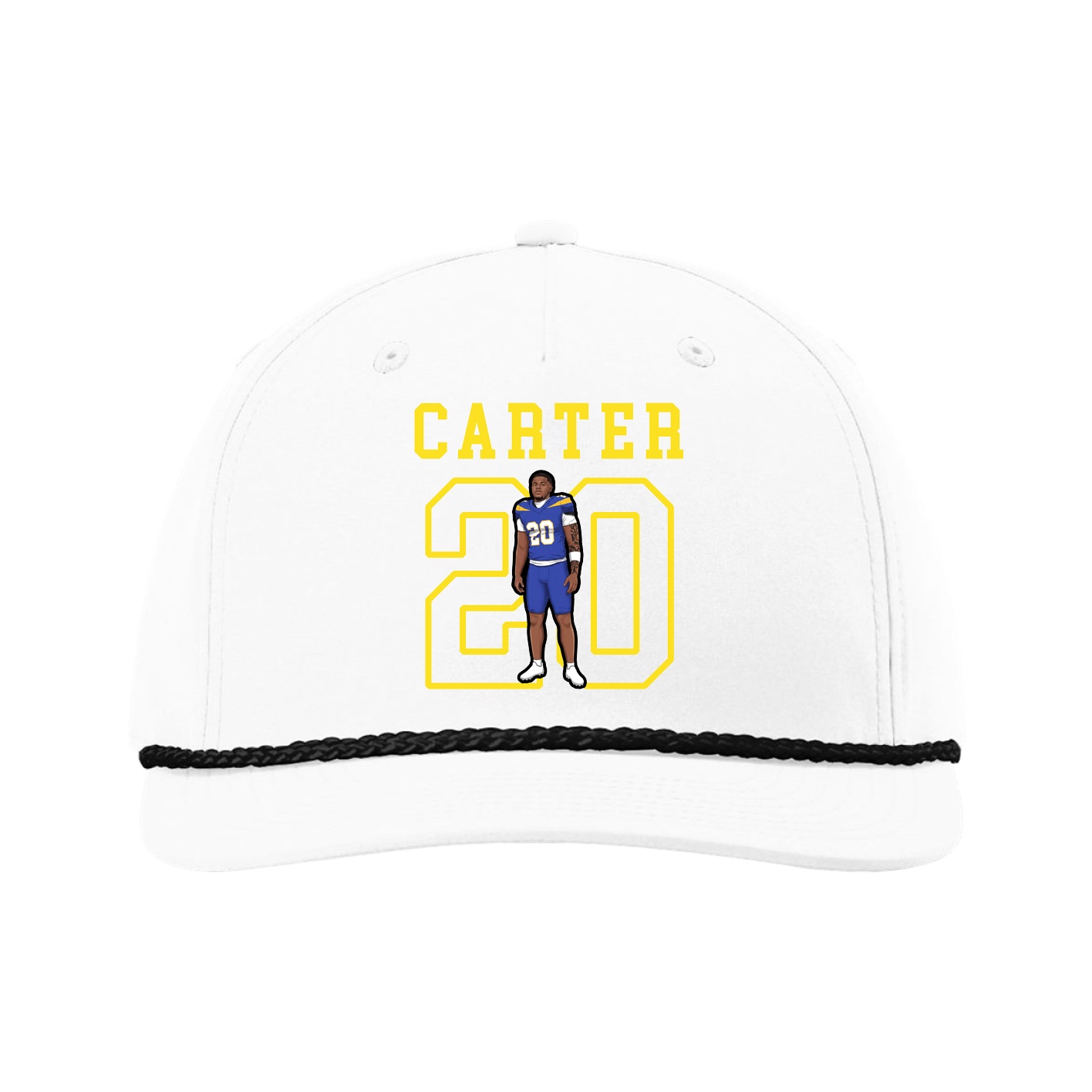 Five-Panel Classic Rope Cap — Shirsey in White