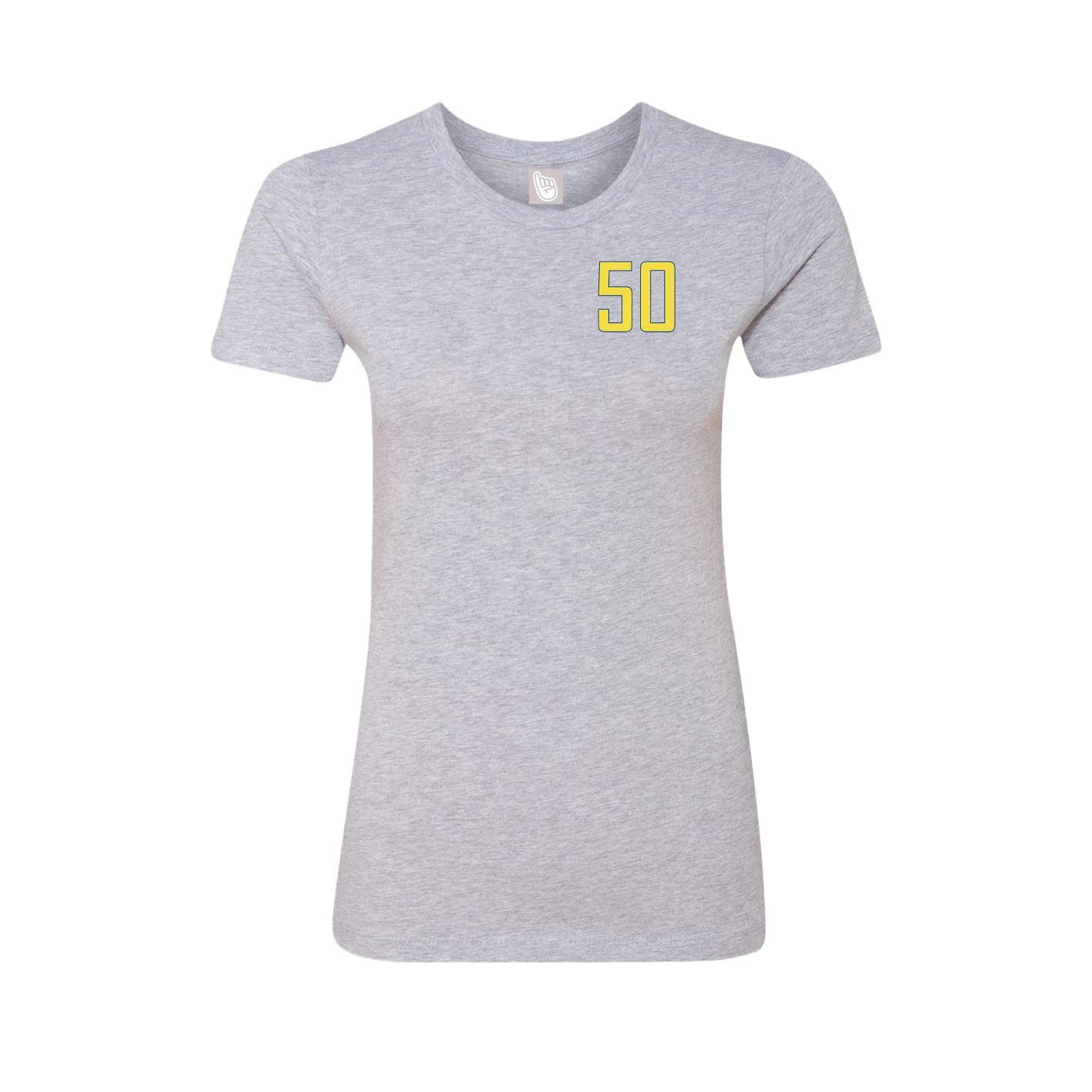 Fitted Women's Tee — Front Shirsy in Grey