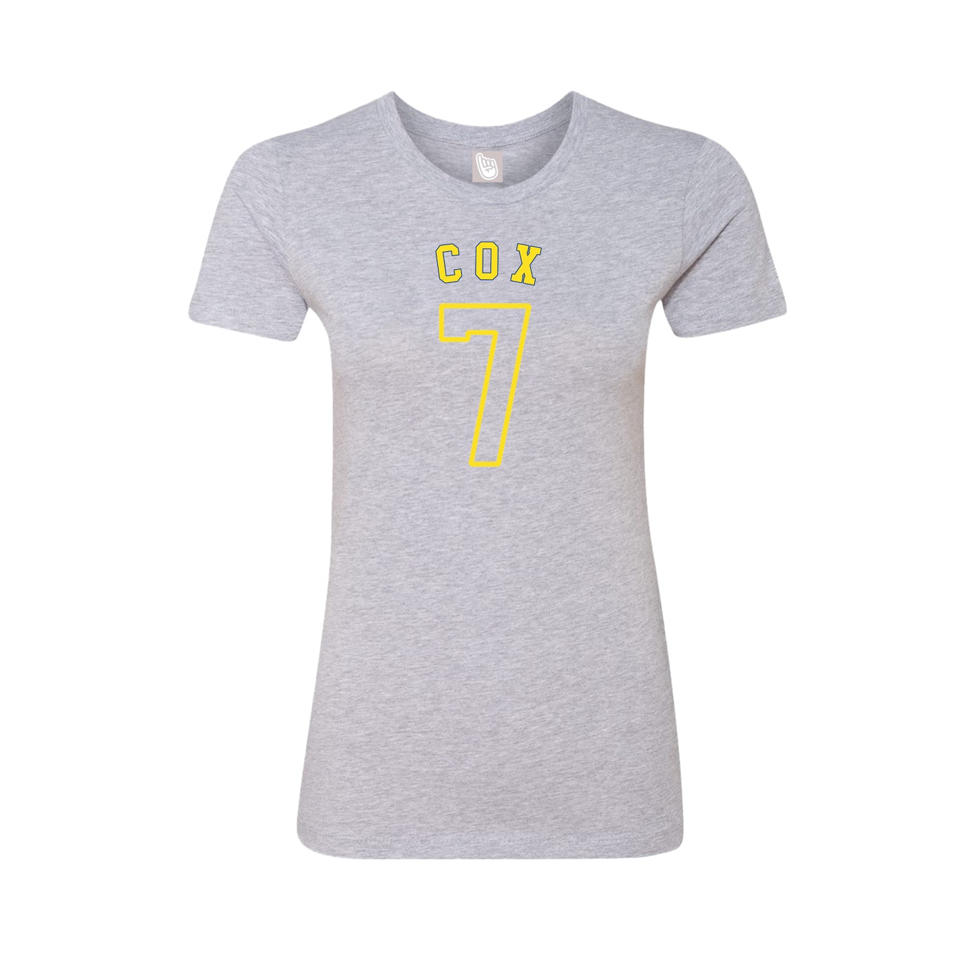 Fitted Women's Tee — Shirsey Arch in Grey