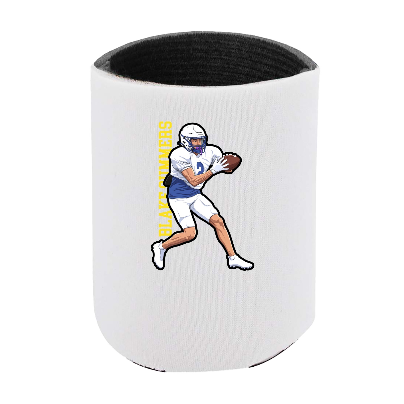 Can Holder — Name Vertical in White