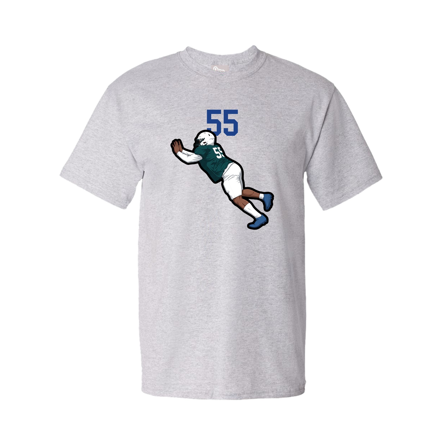 Youth Tee — Number Top in Grey