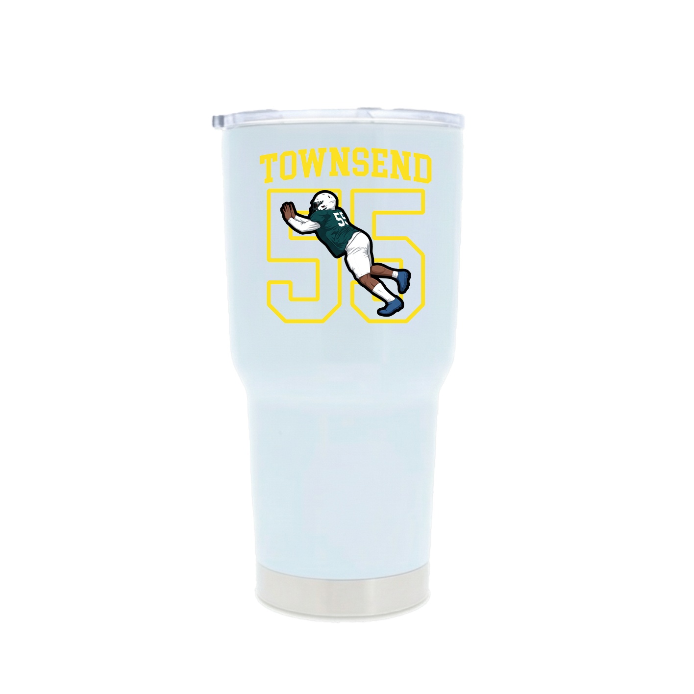 30oz Stainless Steel Tumbler — Shirsey in White