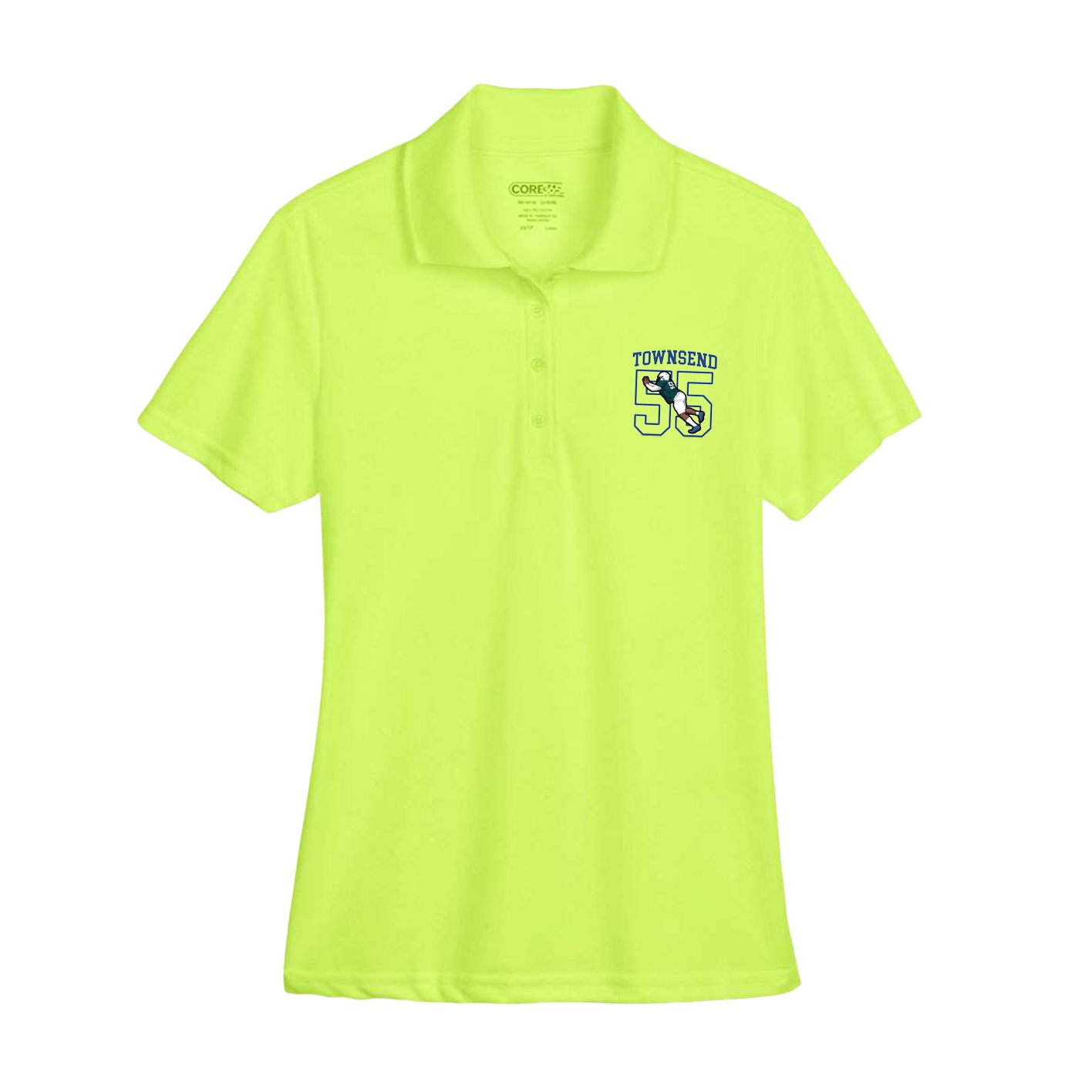 Womens Performance Polo — Shirsey in Yellow