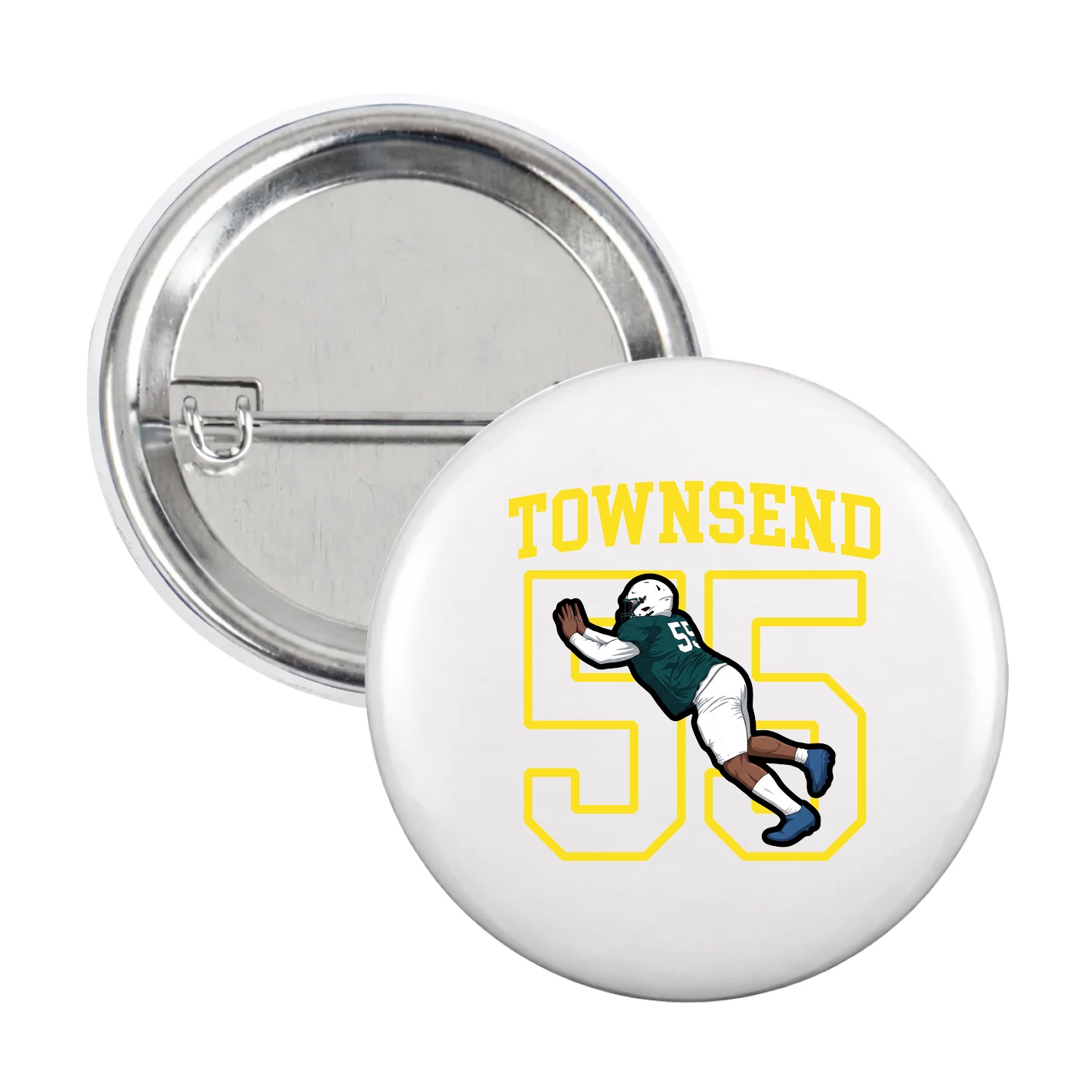 Game Day Button — Shirsey in White