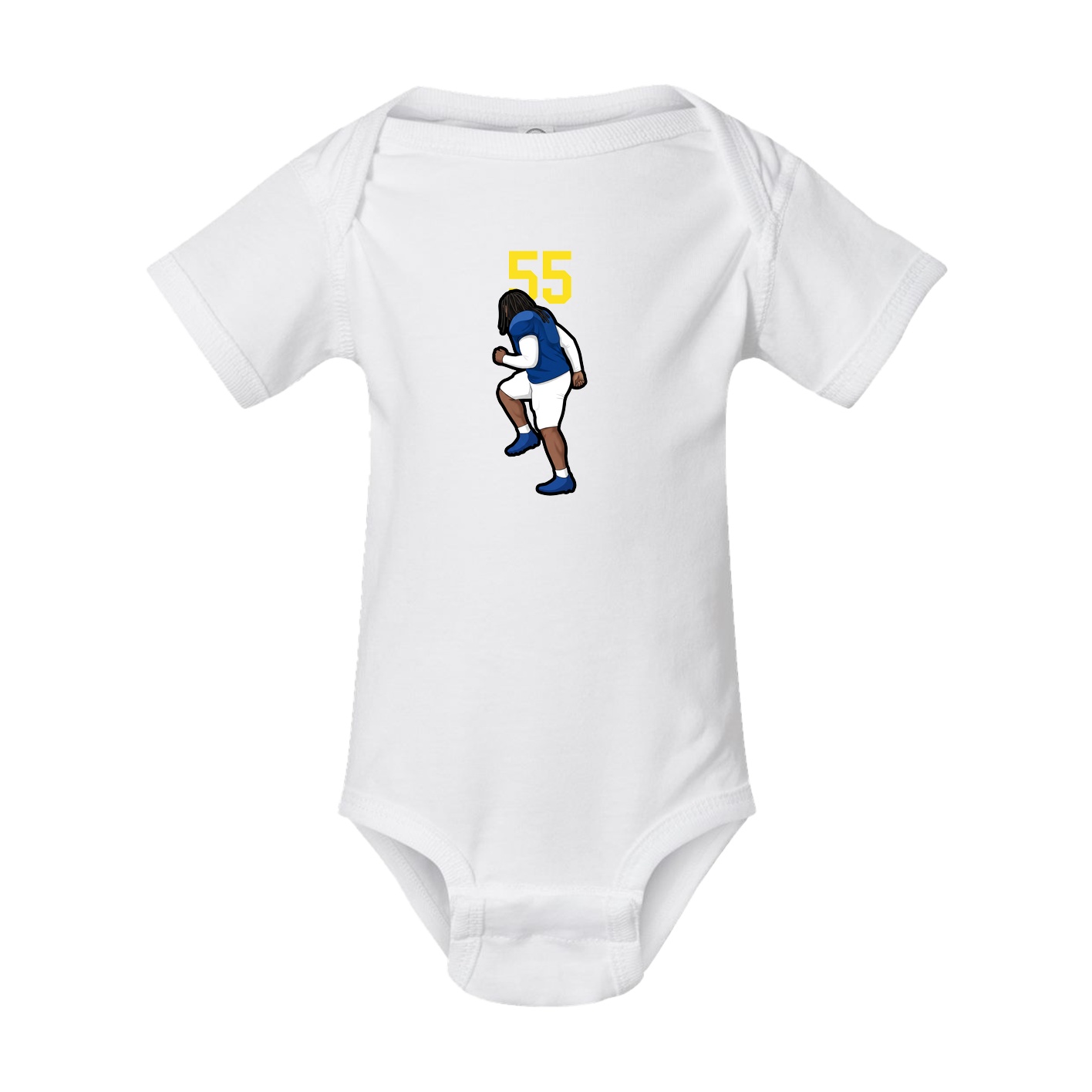 Baby Onesie — Number Top in White