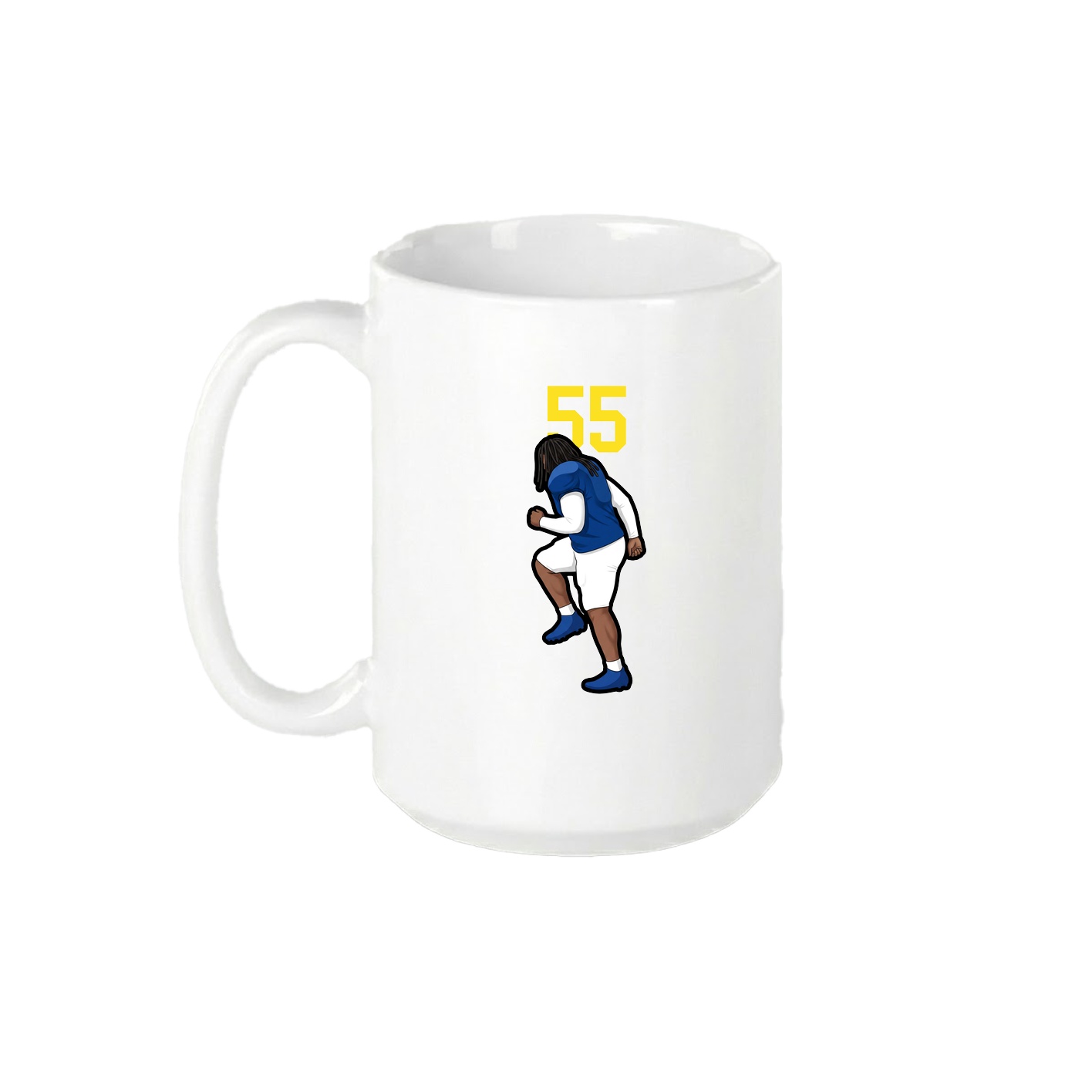 15oz Coffee Mug — Number Top in White