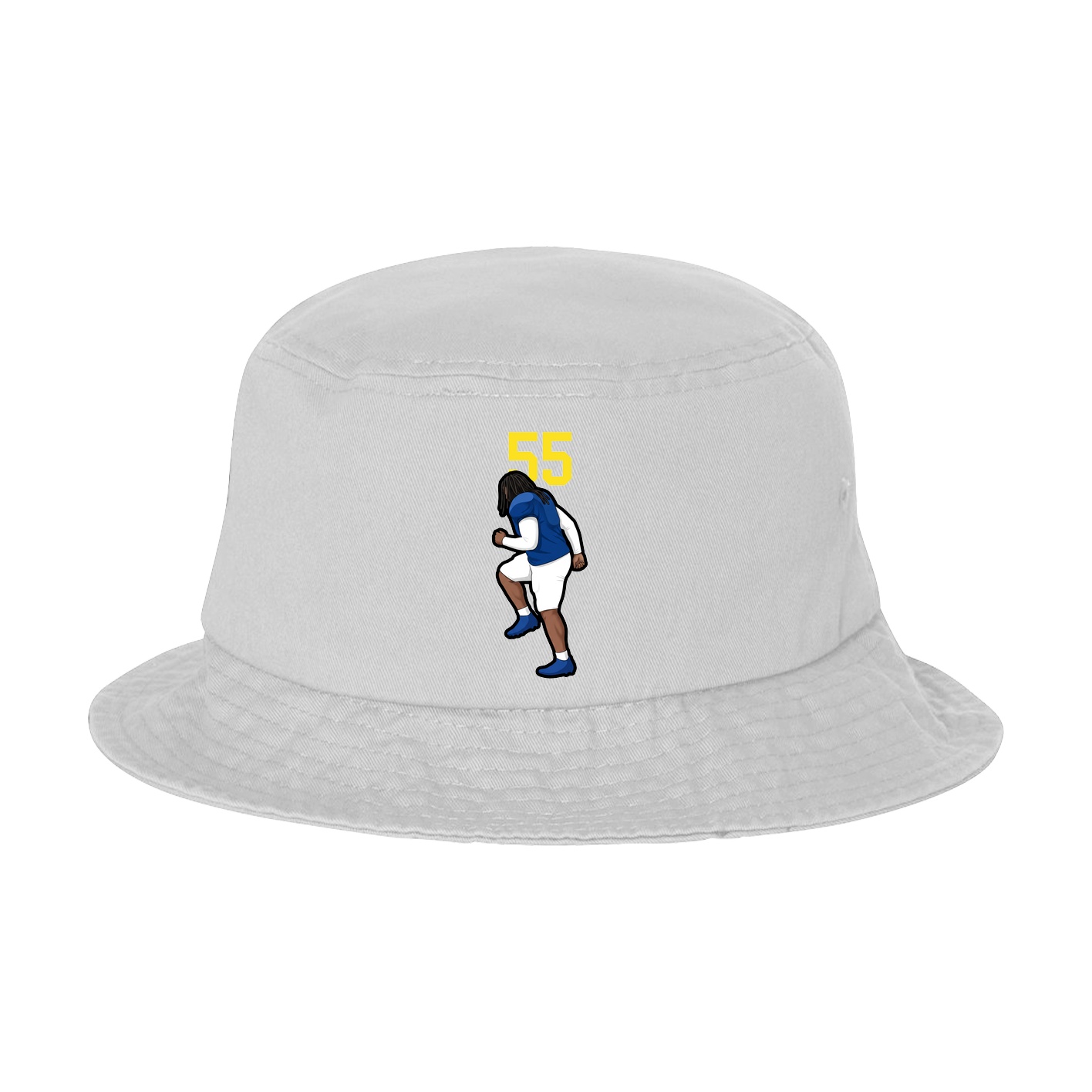 Bucket Cap — Number Top in White