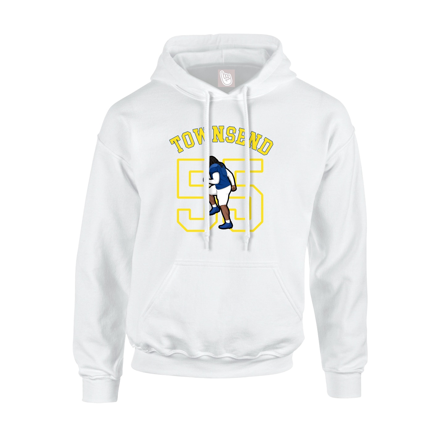 Youth Hoodie — Shirsey Arch in White