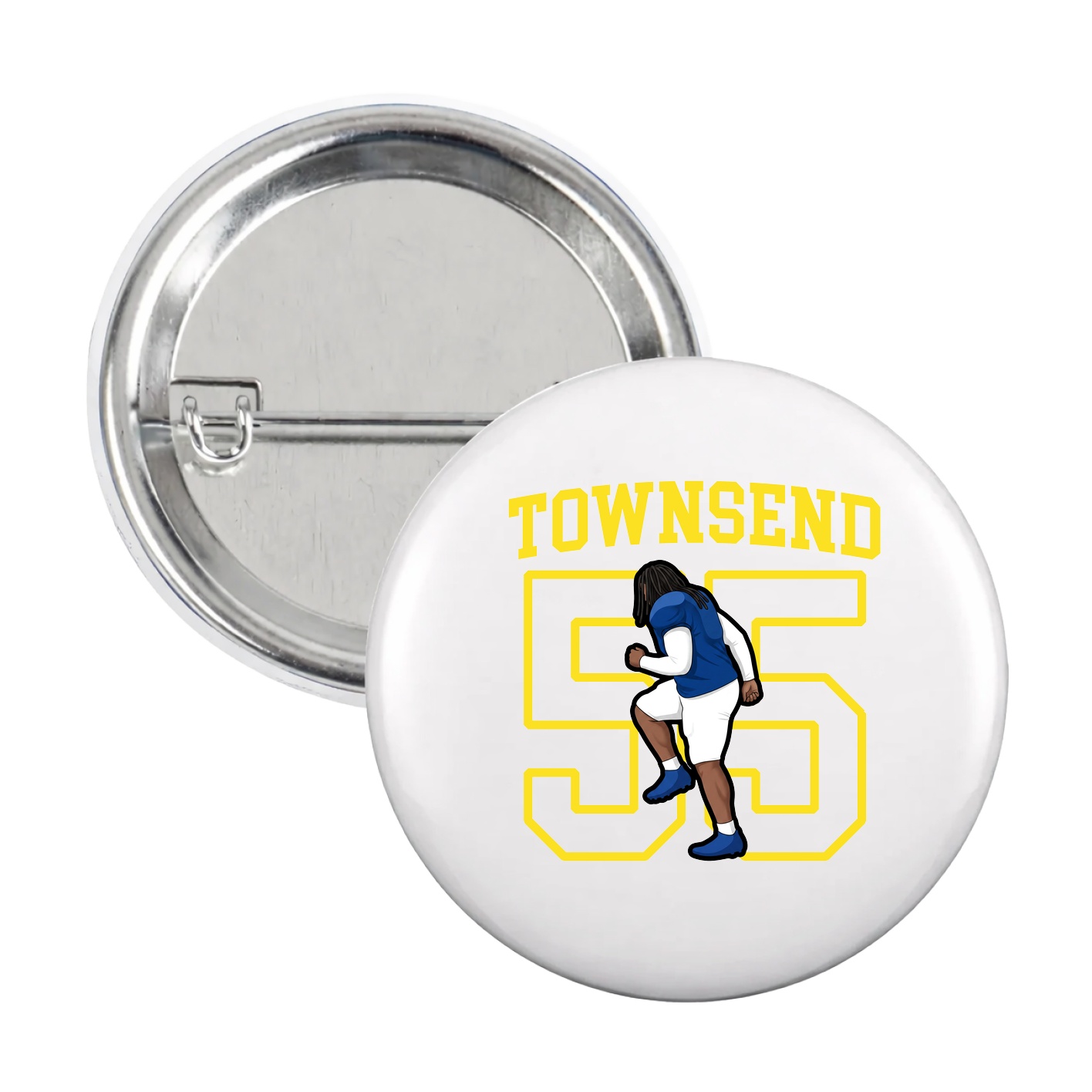 Game Day Button — Shirsey in White