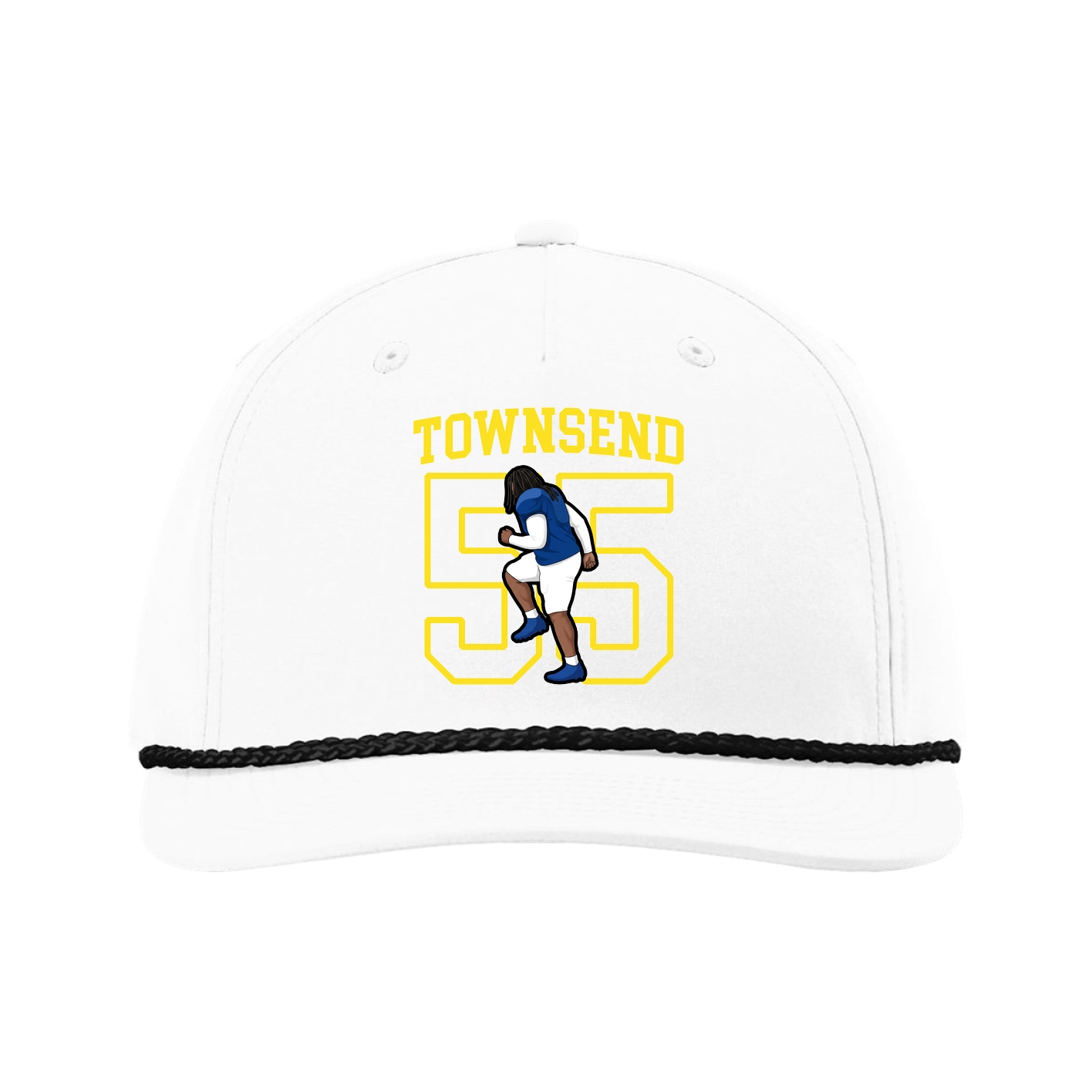 Five-Panel Classic Rope Cap — Shirsey in White