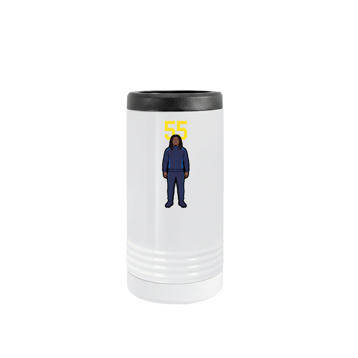 Slim Beverage Holder — Number Top in White