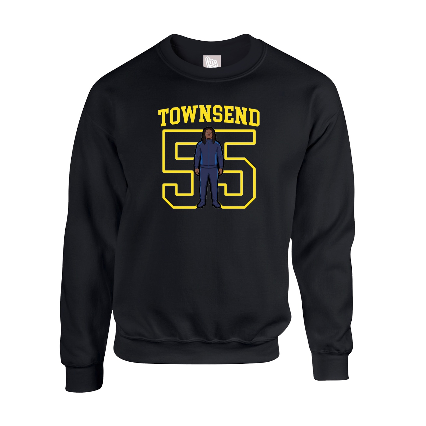 Fleece Crew — Shirsey in Black