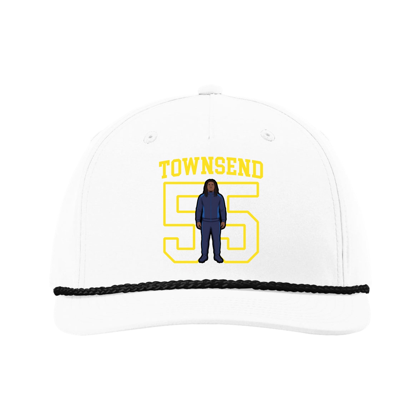 Five-Panel Classic Rope Cap — Shirsey in White