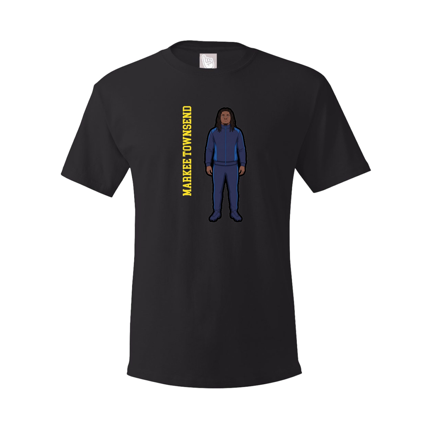 Tee — Name Vertical in Black