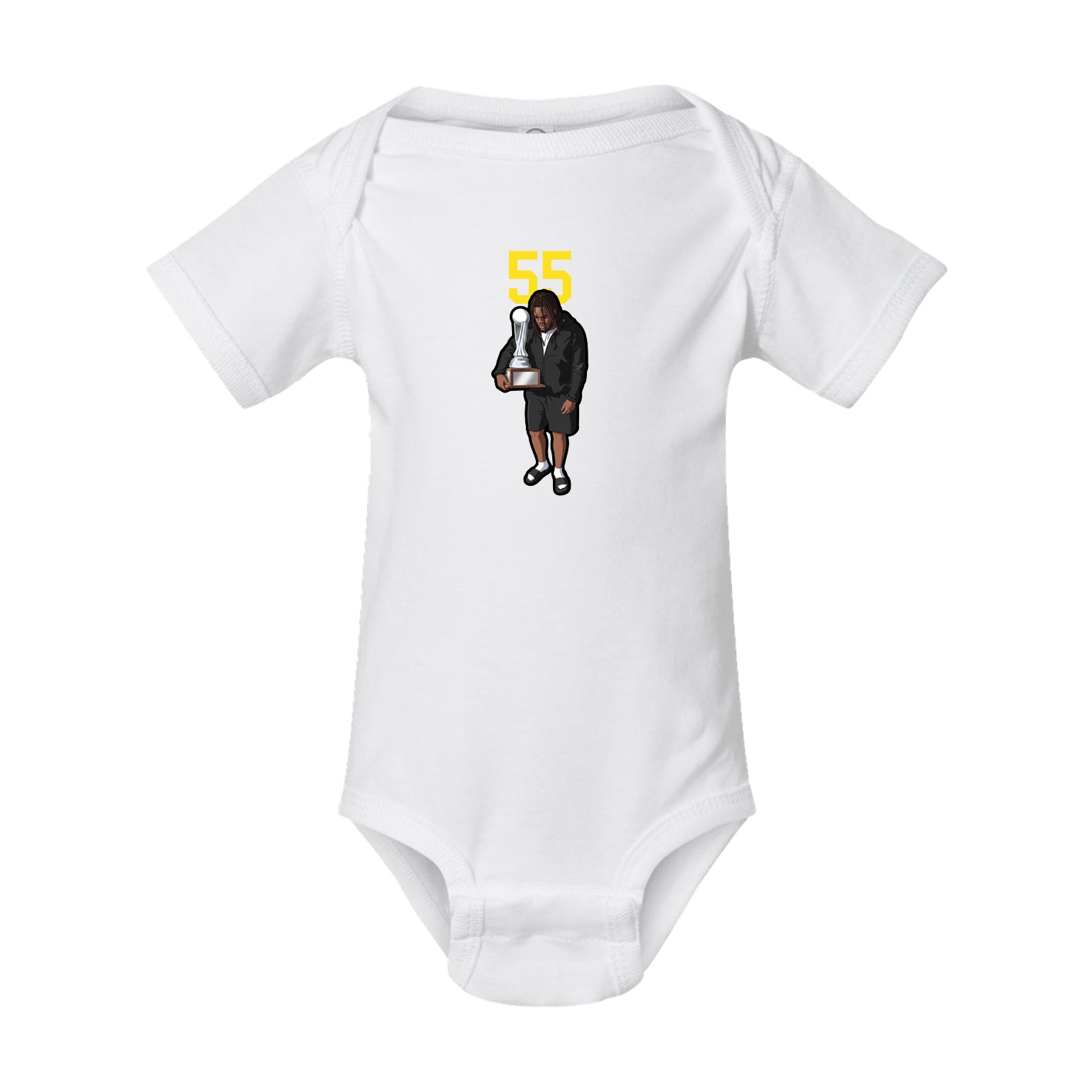 Baby Onesie — Number Top in White