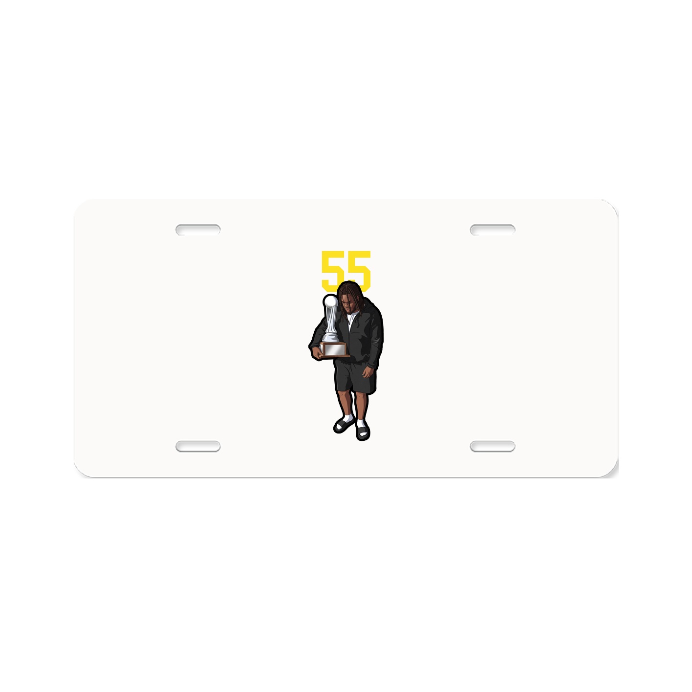 License Plate — Number Top in Classic