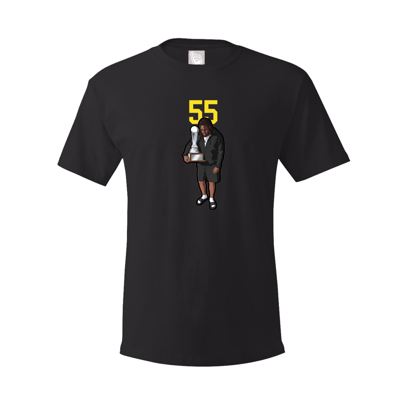 Youth Tee — Number Top in Black