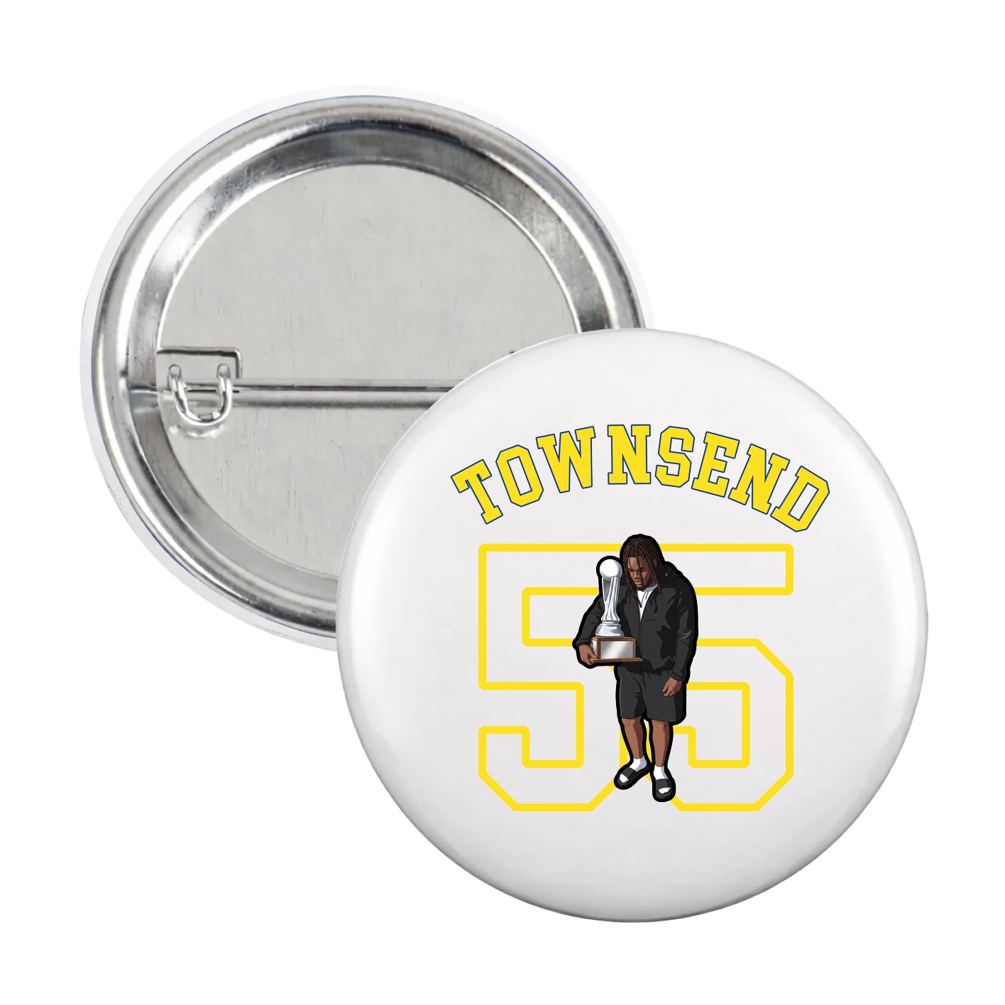 Game Day Button — Shirsey Arch in White