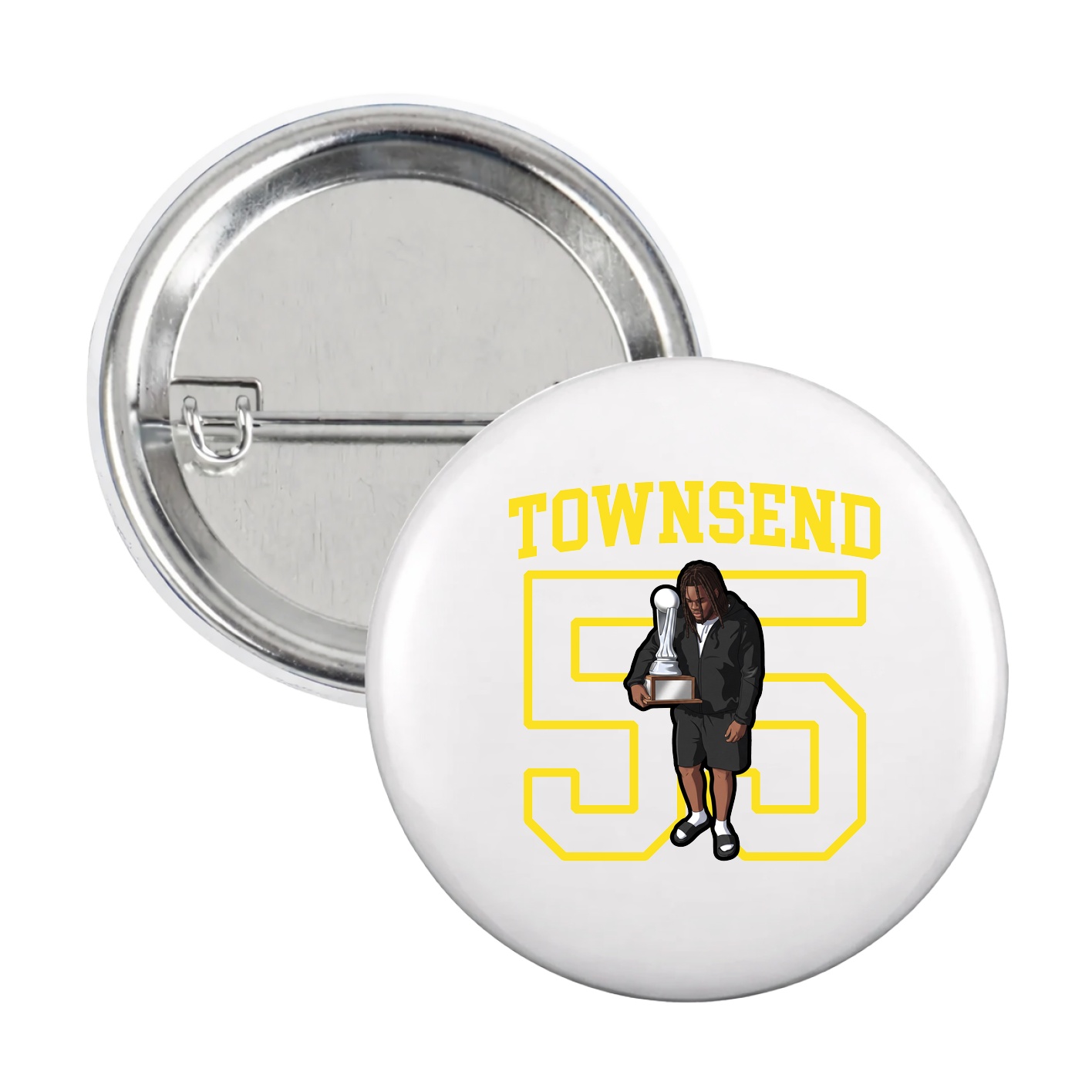 Game Day Button — Shirsey in White