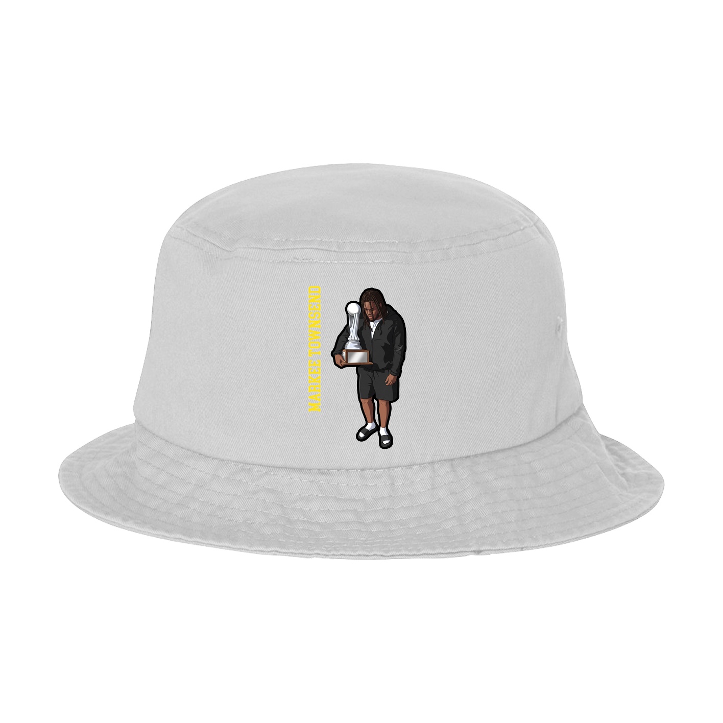 Bucket Cap — Name Vertical in White