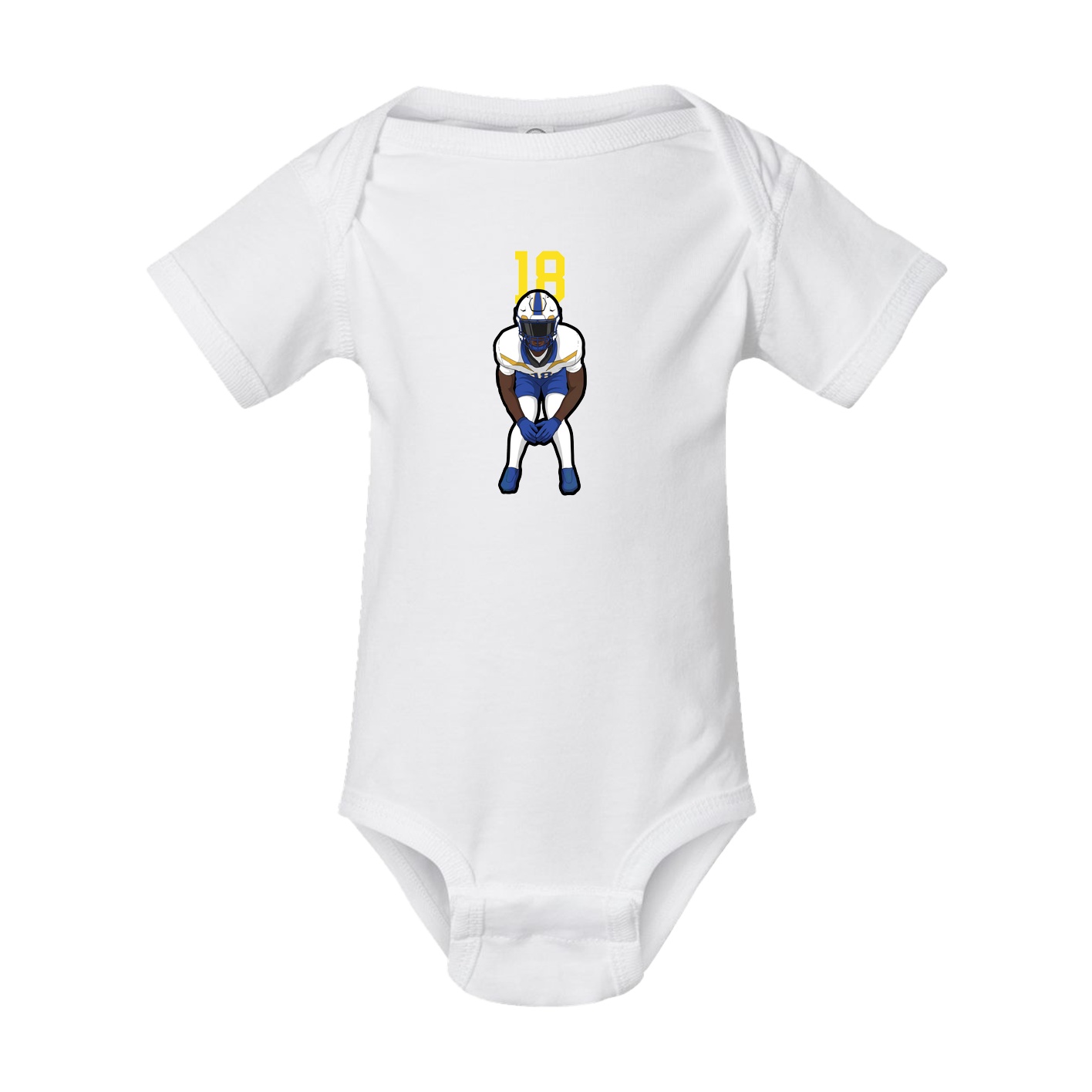 Baby Onesie — Number Top in White