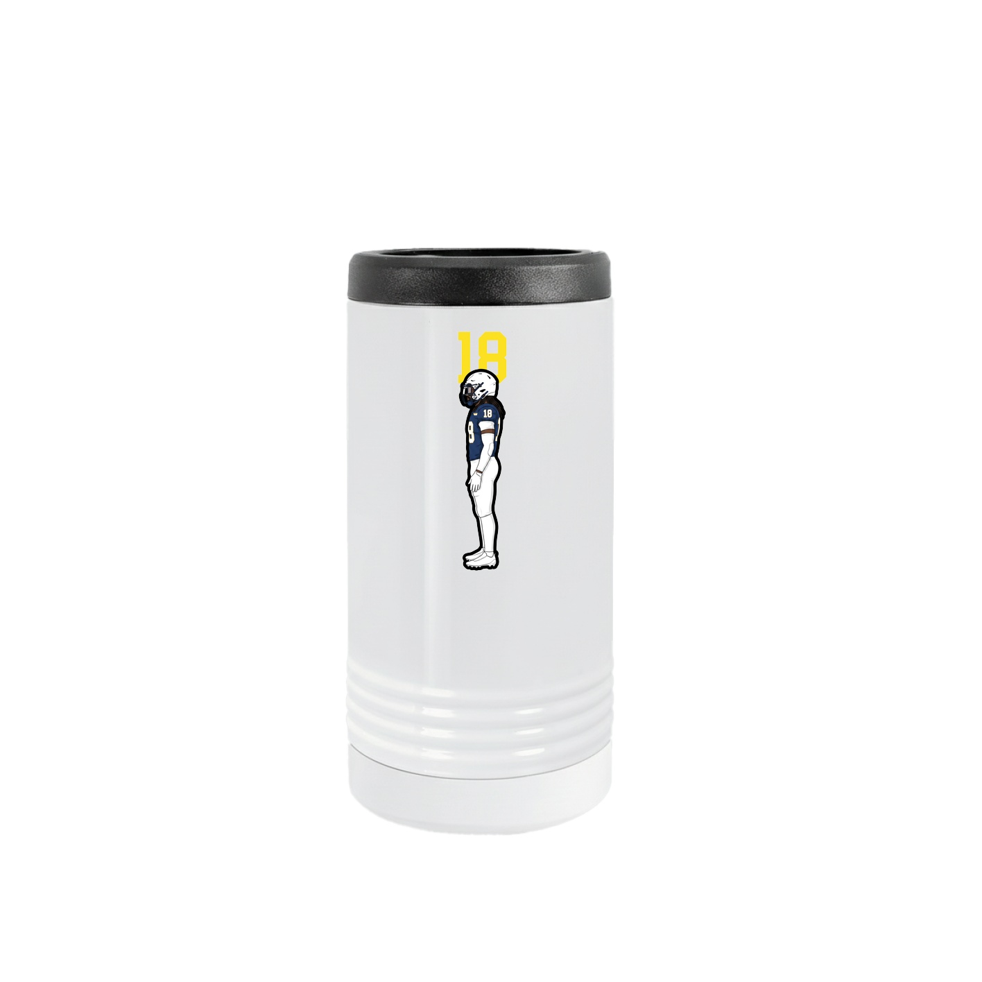 Slim Beverage Holder — Number Top in White