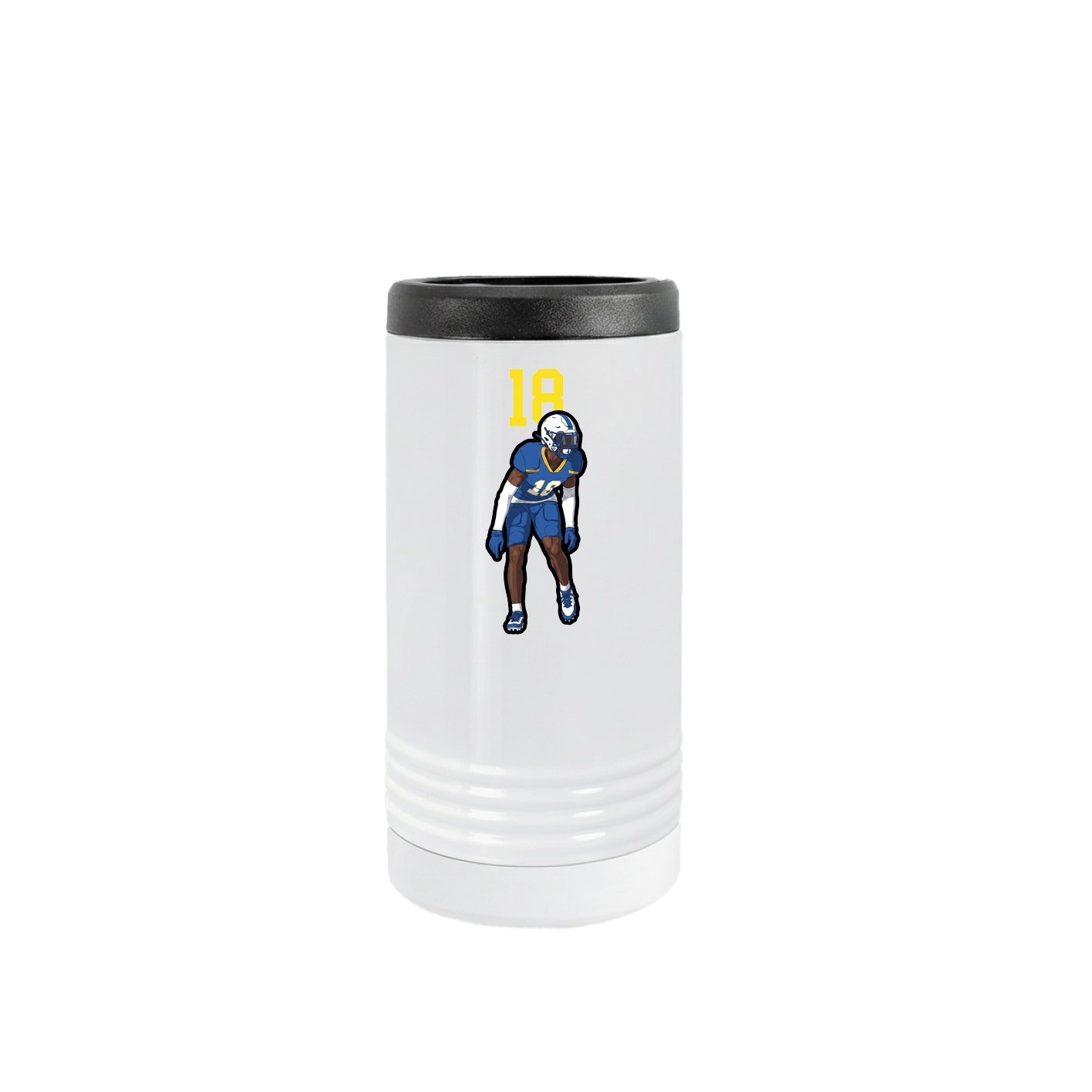 Slim Beverage Holder — Number Top in White