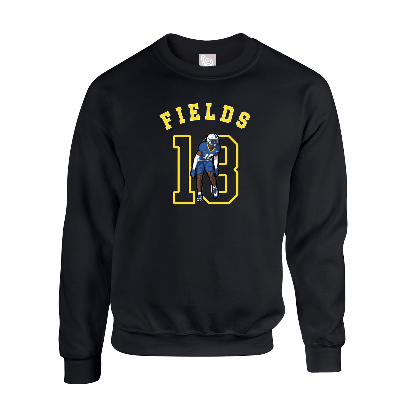 Fleece Crew — Shirsey Arch in Black