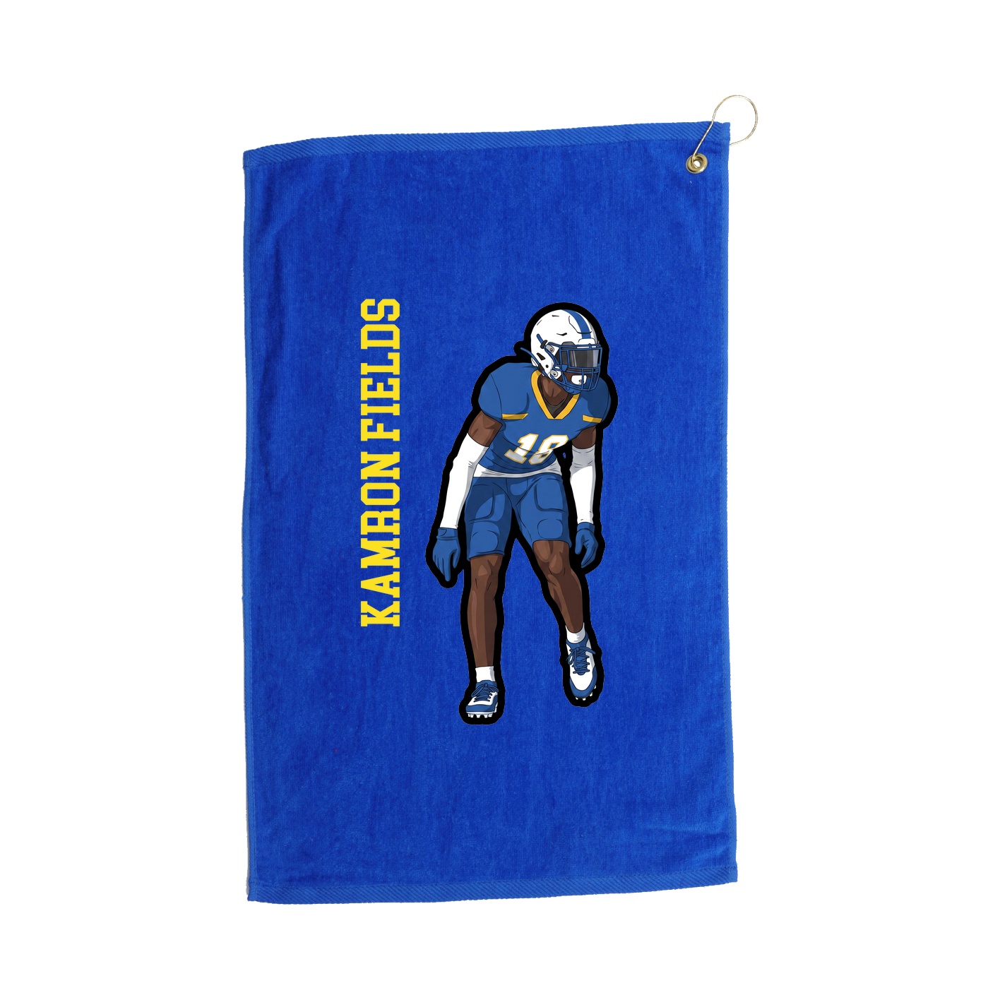 Golf Towel — Name Vertical in Royal