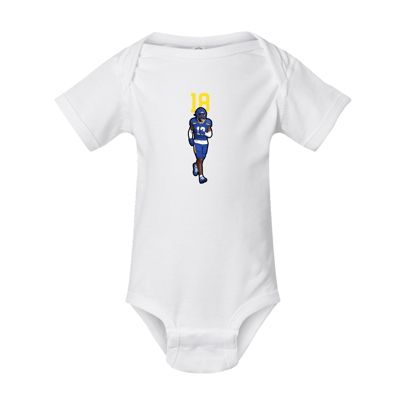 Baby Onesie — Number Top in White