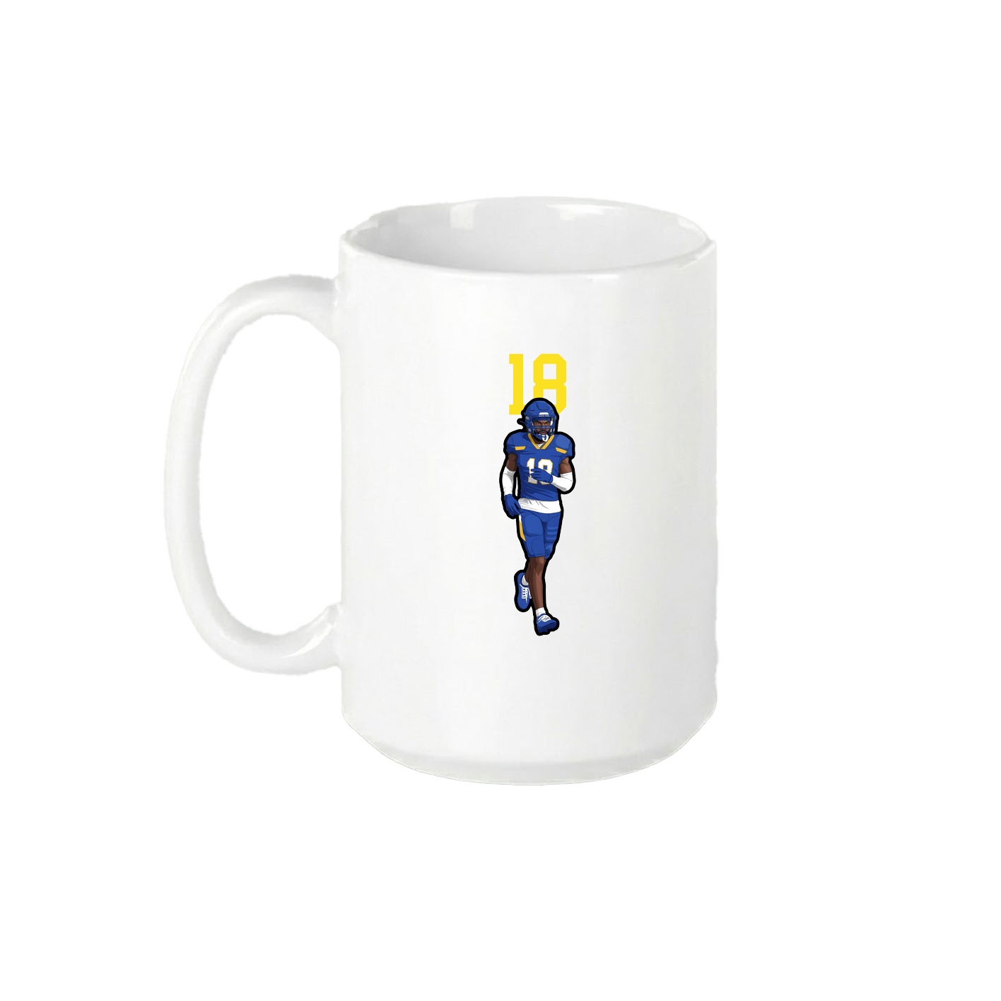 15oz Coffee Mug — Number Top in White