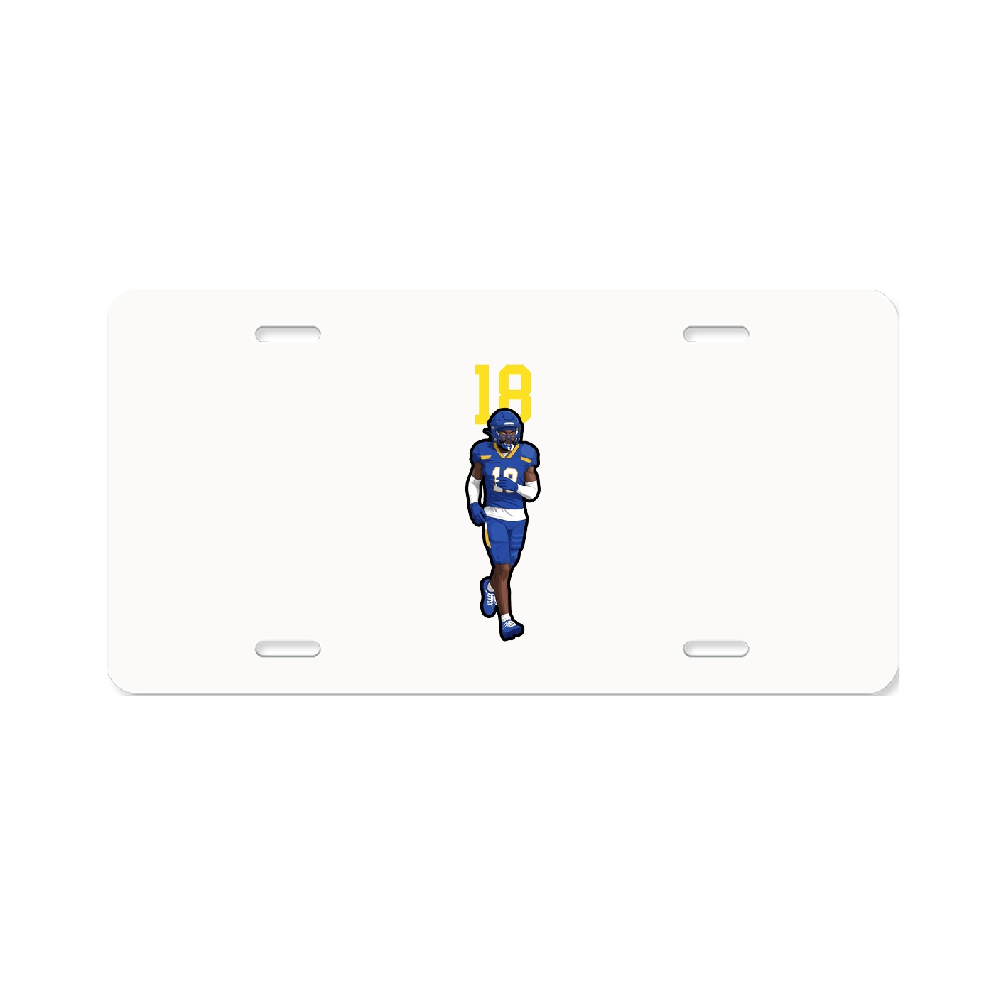 License Plate — Number Top in Classic