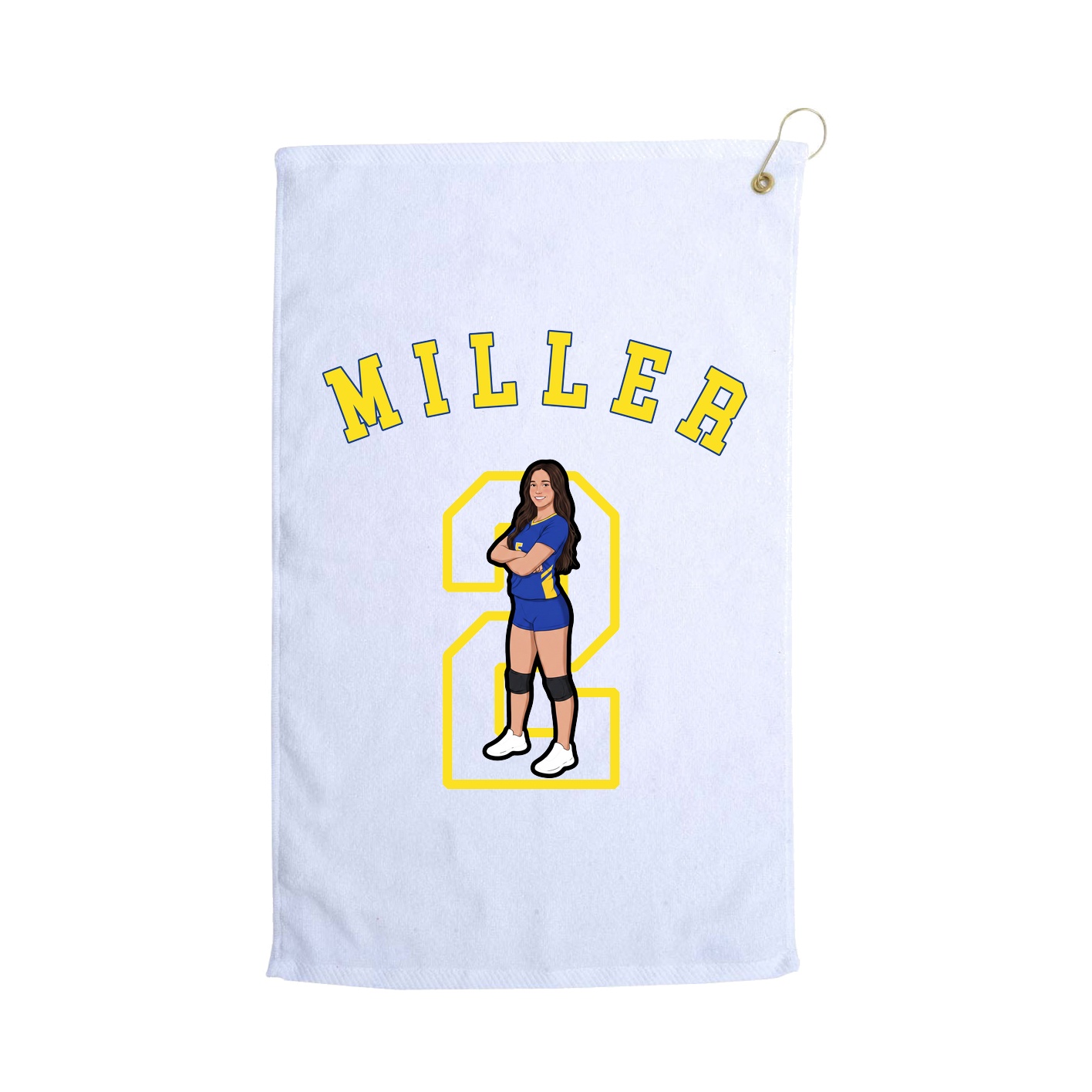 Golf Towel — Shirsey Arch in White