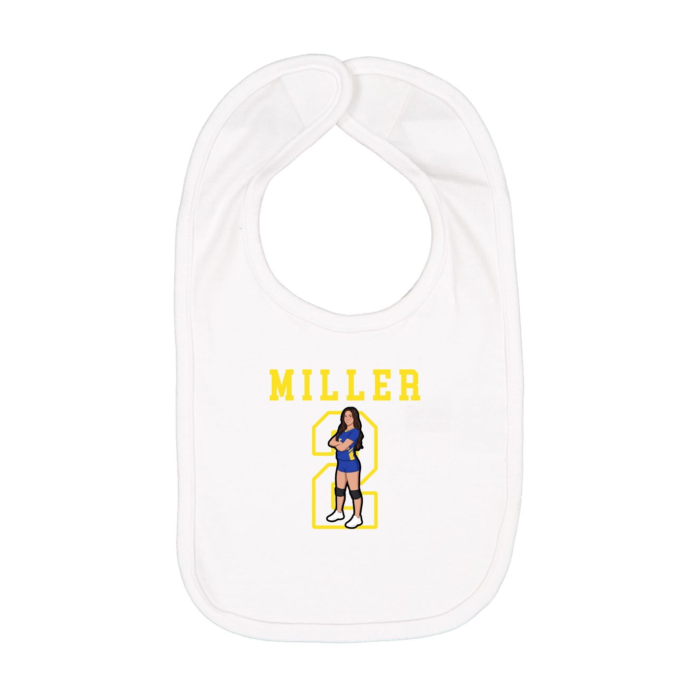 Infant Bib — Shirsey in White