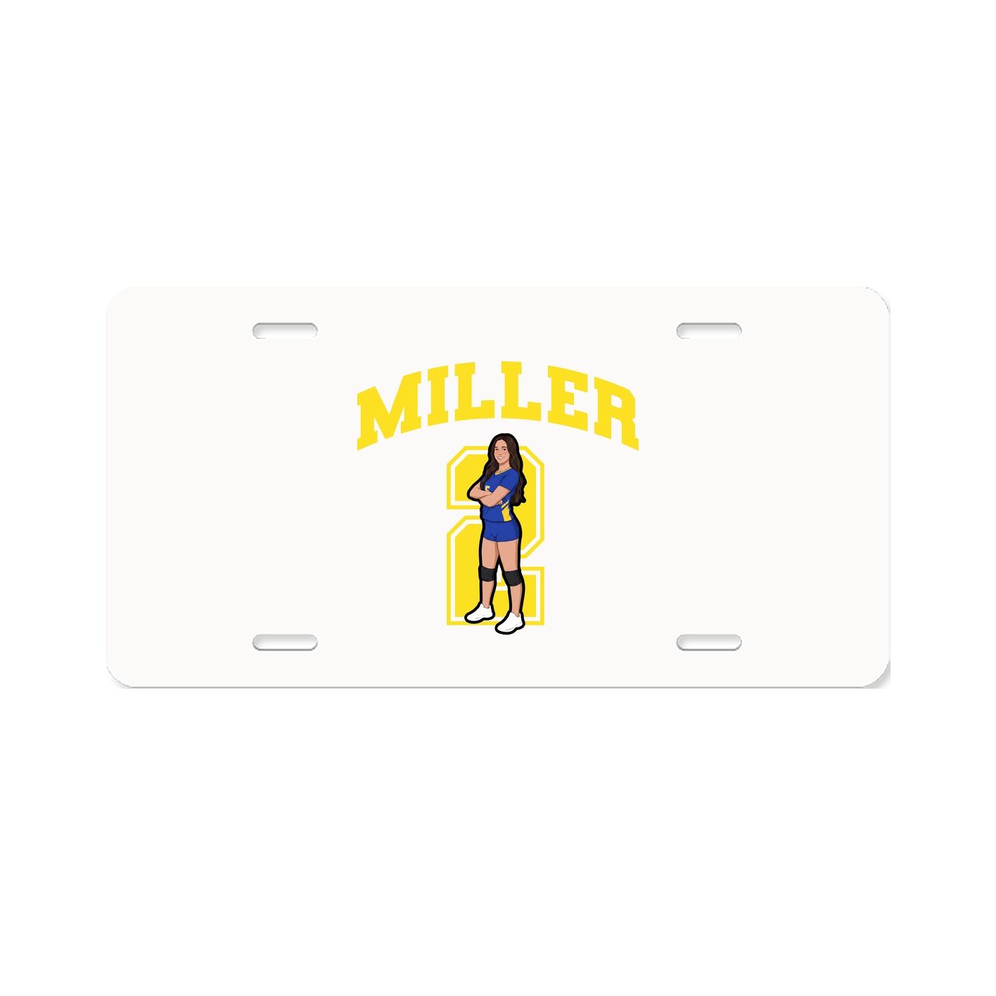 License Plate — Number in Classic