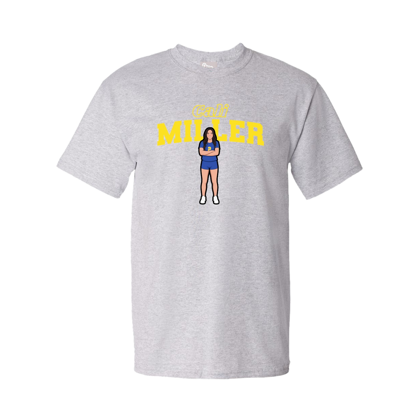 Youth Tee — Name Arch in Grey