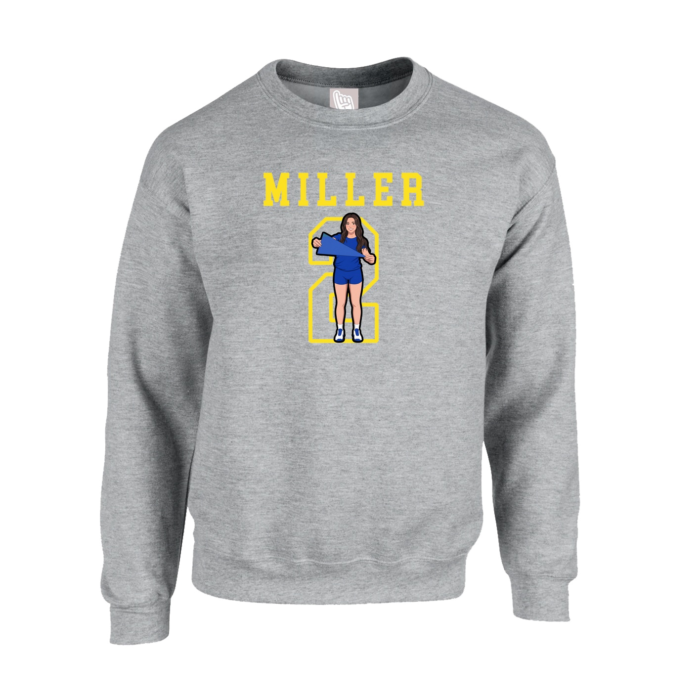 Fleece Crew — Shirsey in Grey